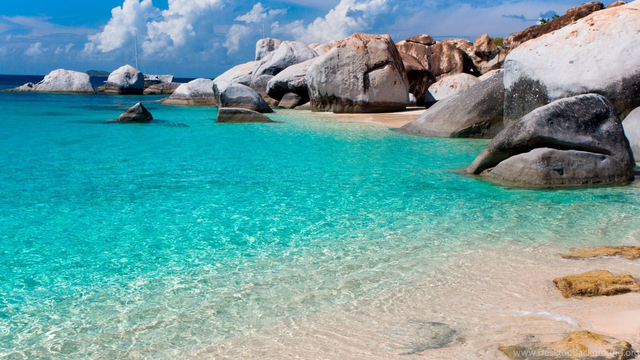 Summer Beach Scene HD Desktop Wallpaper, High Definition. Desktop Background