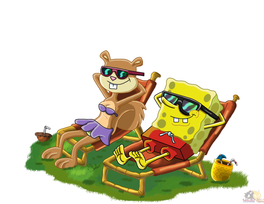 Summer By Boy Wolf. Spongebob And Sandy, Spongebob Wallpaper, Tv Animation. Tv Animation, Spongebob And Sandy, Spongebob Wallpaper