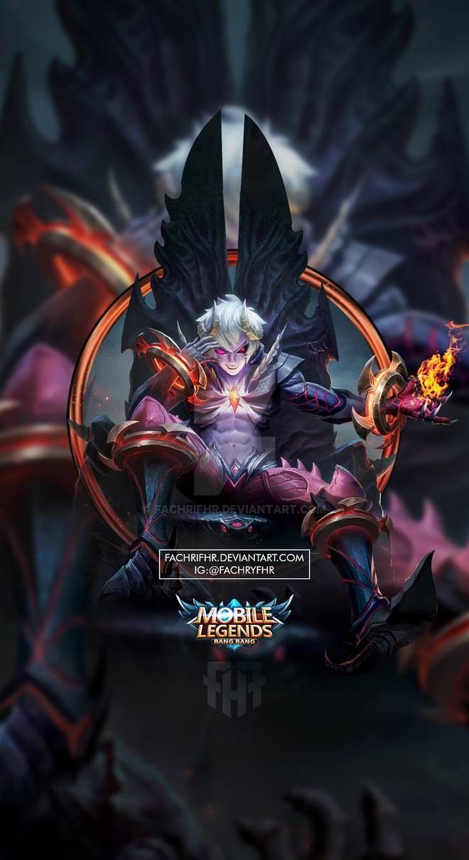 Wallpaper Phone Dyroth Prince of the Abyss. Mobile legend wallpaper, Alucard mobile legends, Miya mobile legends