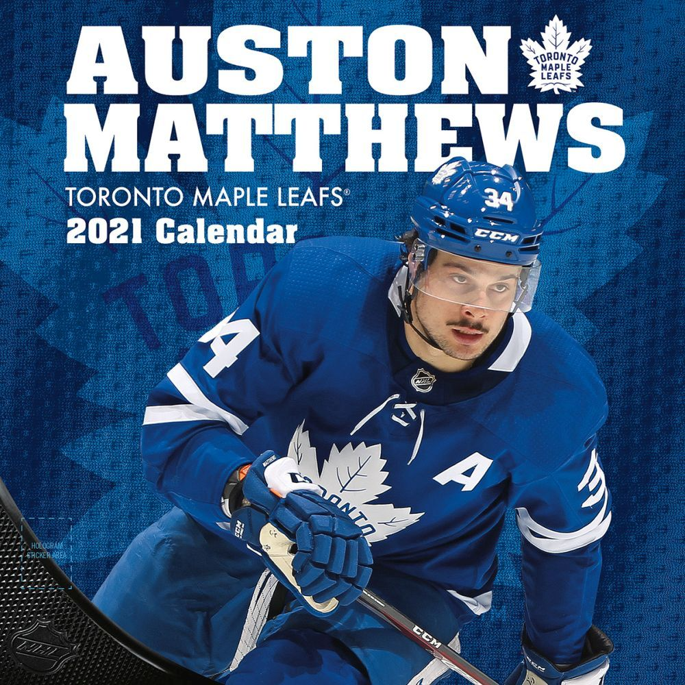 Auston Matthews 2021 Calendar. Showcase your support for the Toronto Maple Leafs Auston Matthews Player Wall Cale. Toronto maple leafs, Toronto maple, Maple leafs