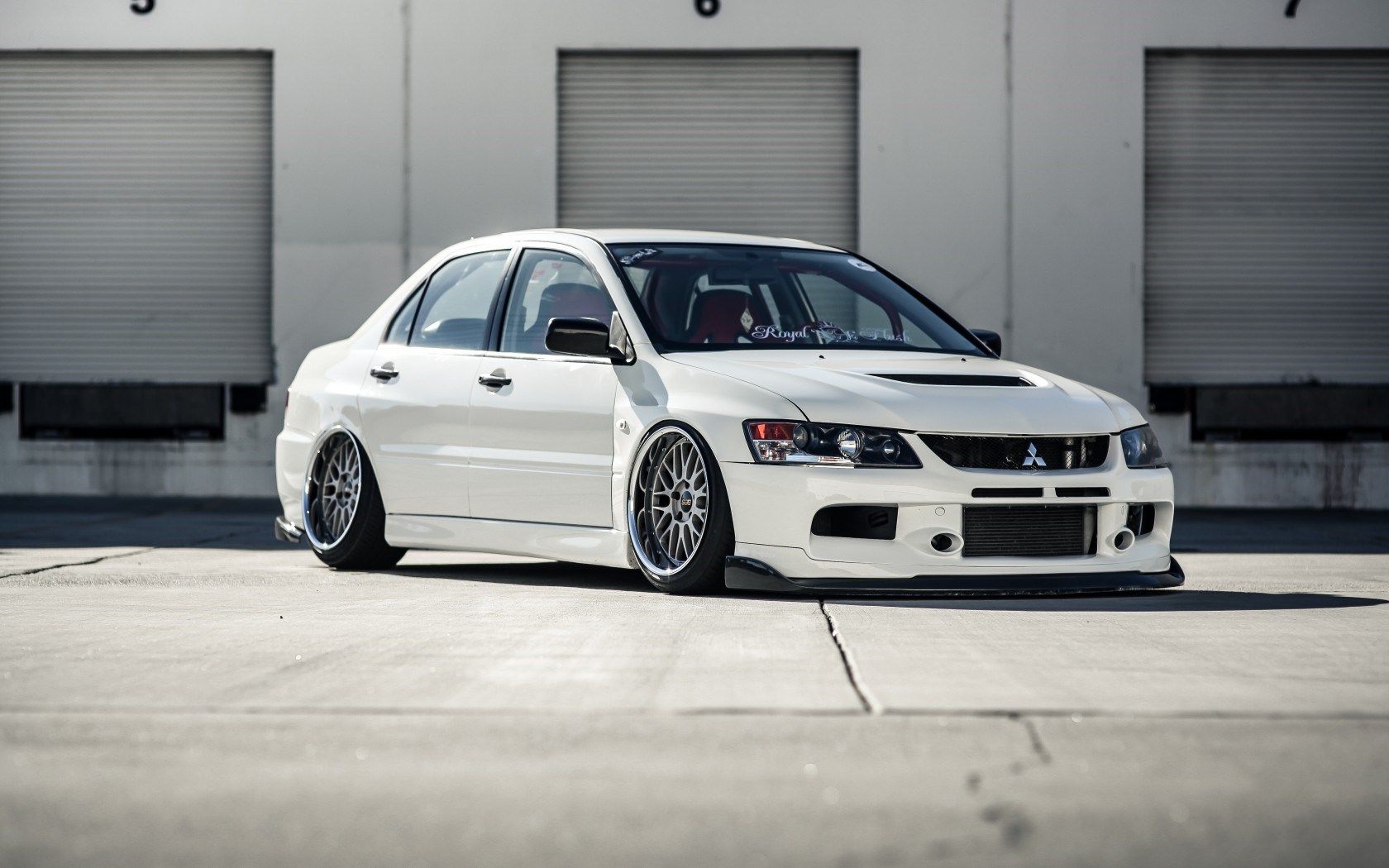 Mitsubishi Lancer Evolution 9 Car BBS Wheels Tuning wallpaperx1050