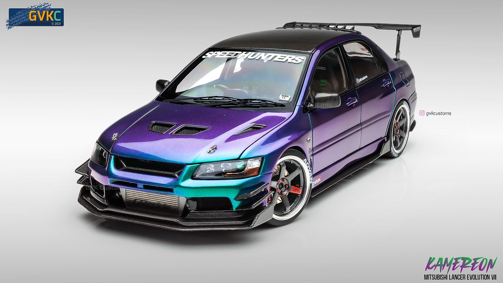 Mitsubishi Lancer Evolution 7 'Kamereon' (Custom) Modelwerks Showcase.com Diecast Cars Forums