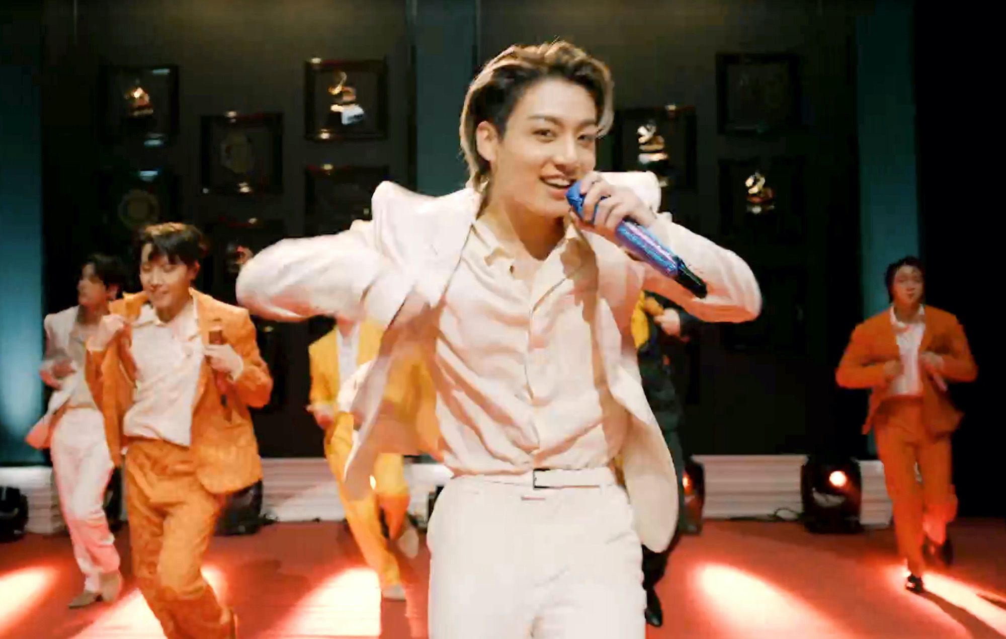 Watch BTS make solo Grammys performance debut with jubilant 'Dynamite'