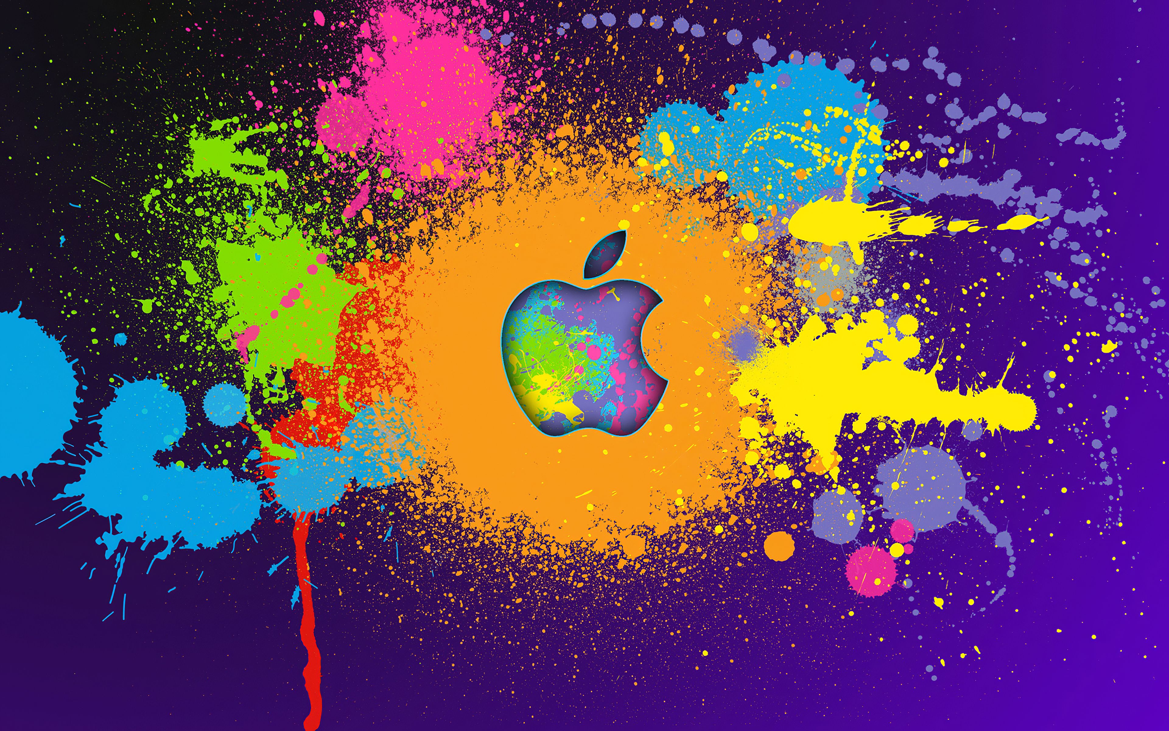 Apple Colorful Logo 4k 1600x900 Resolution HD 4k Wallpaper, Image, Background, Photo and Picture