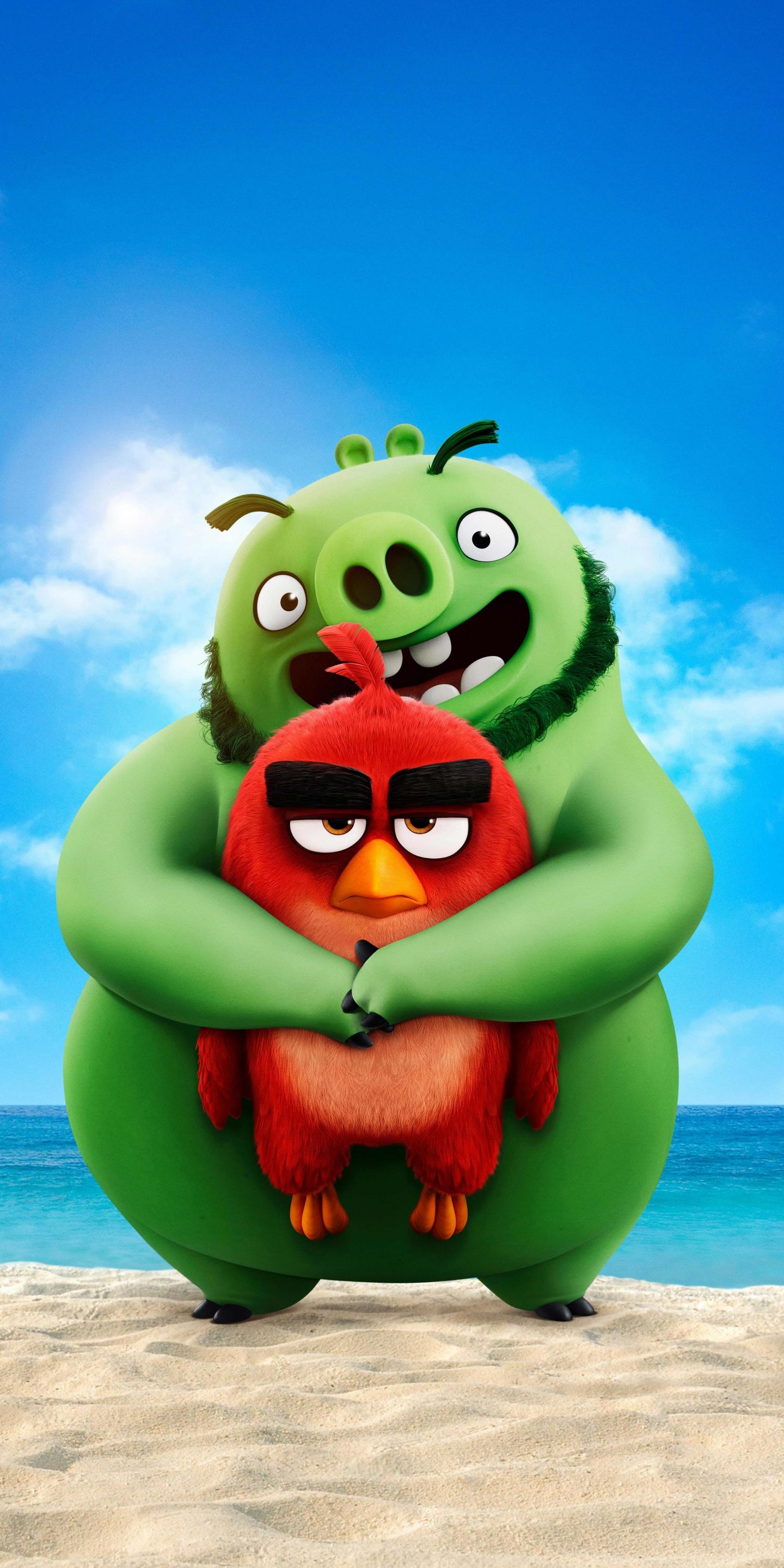 Download wallpaper 1440x2880 movie, piggy and birdy, the angry birds movie lg v lg g 1440x2880 HD background, 22103