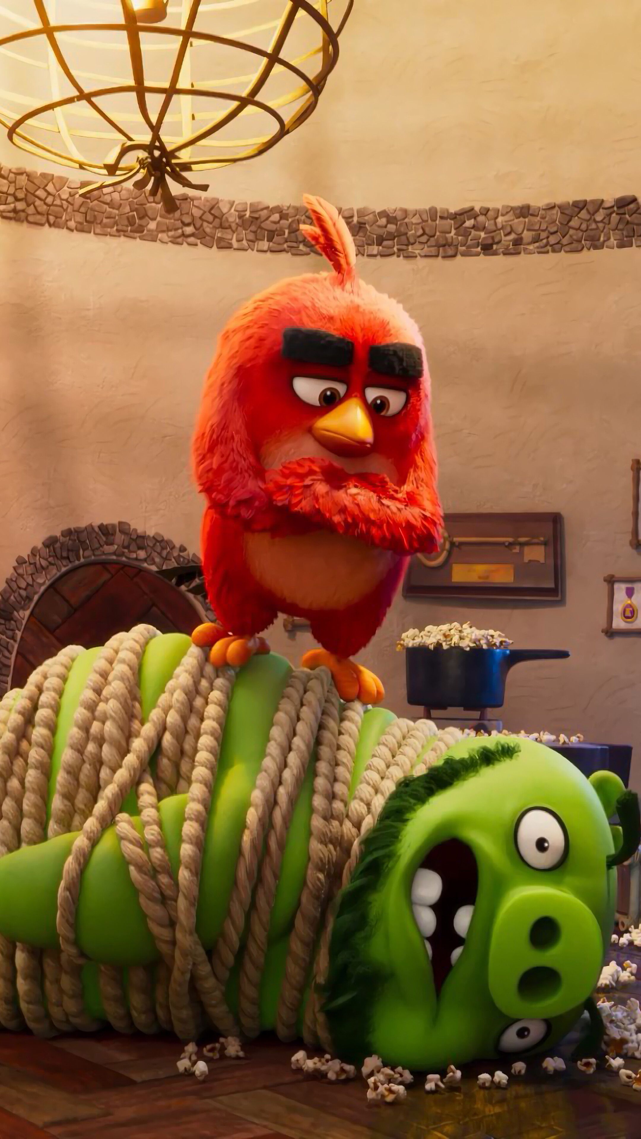 Angry Birds Movie Red, Leonard, 4K phone HD Wallpaper, Image, Background, Photo and Picture. Mocah HD Wallpaper