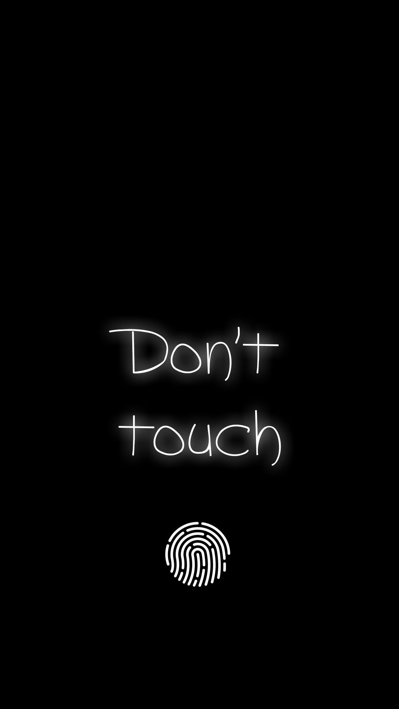 Dont Touch iPhone Wallpaper. 面白いiphoneの壁紙, スマホ 壁紙 黒, モバイル用壁紙