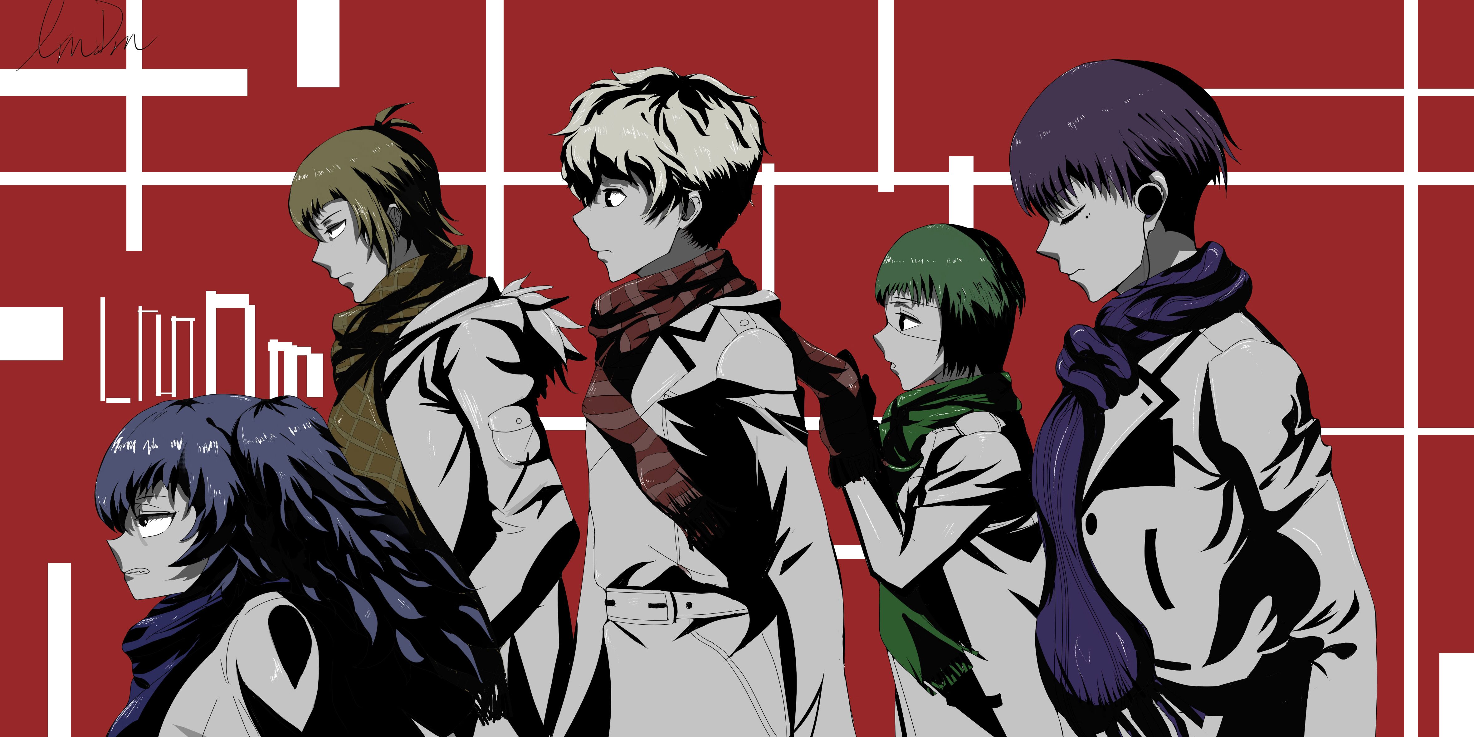 Ginshi Shirazu Haise Sasaki Ken Kaneki Kuki Urie Saiko Yonebayashi Tooru Mutsuki Wallpaper:4724x2362