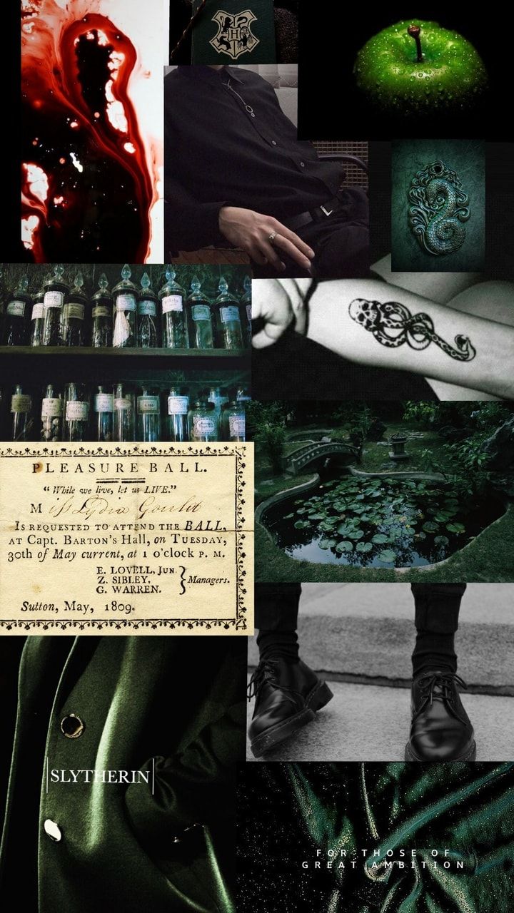My collage of Draco Malfoy and Slytherin