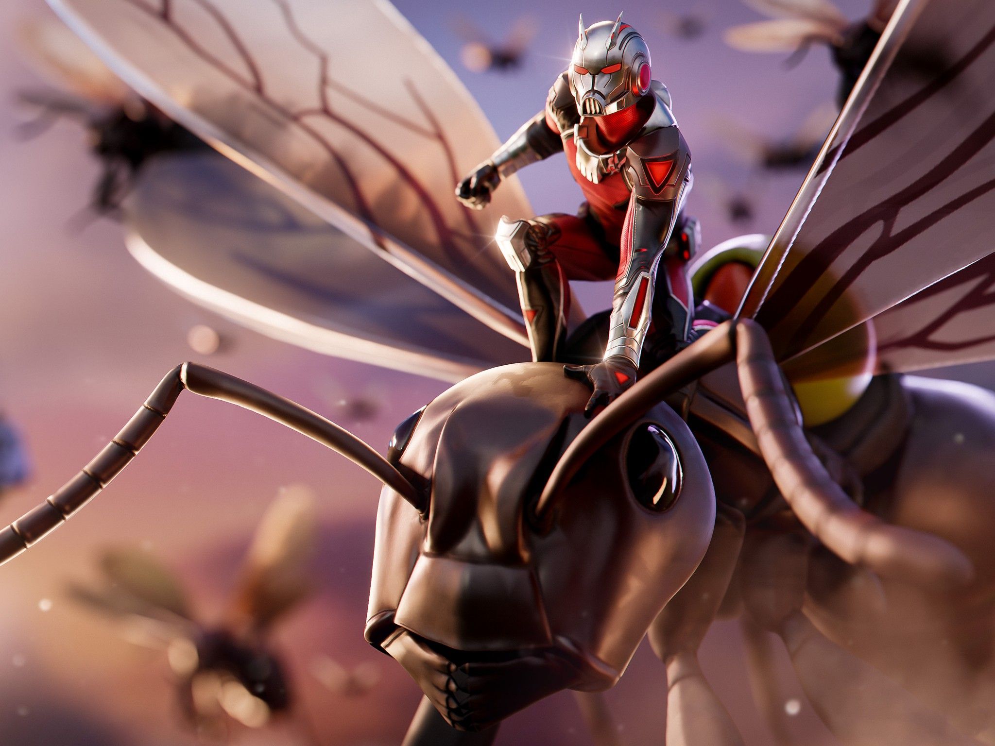 Ant Man Wallpaper 4K, Fortnite, Skin, Games