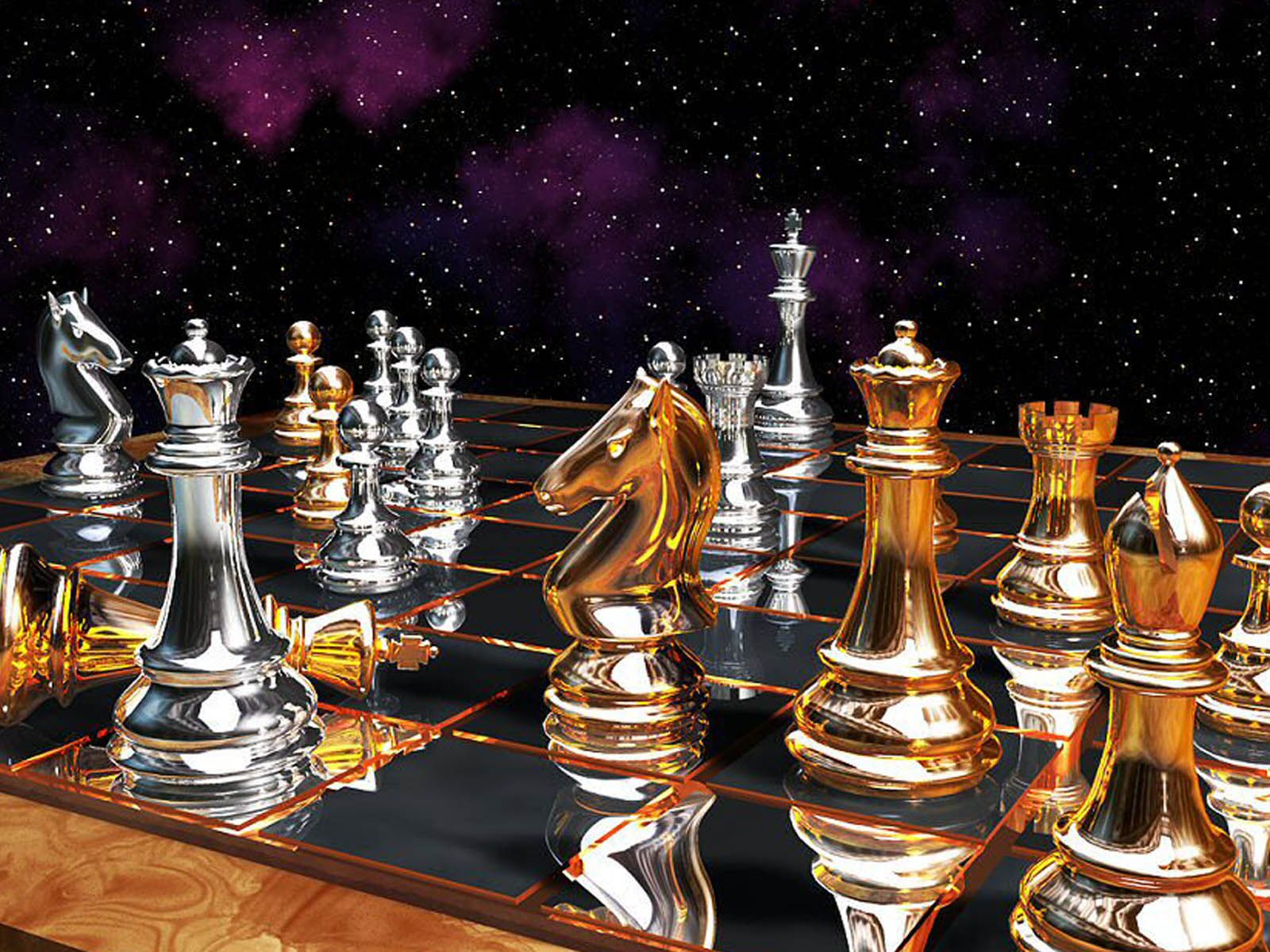 Desktop Wallpapers » 3D Backgrounds » Chess »