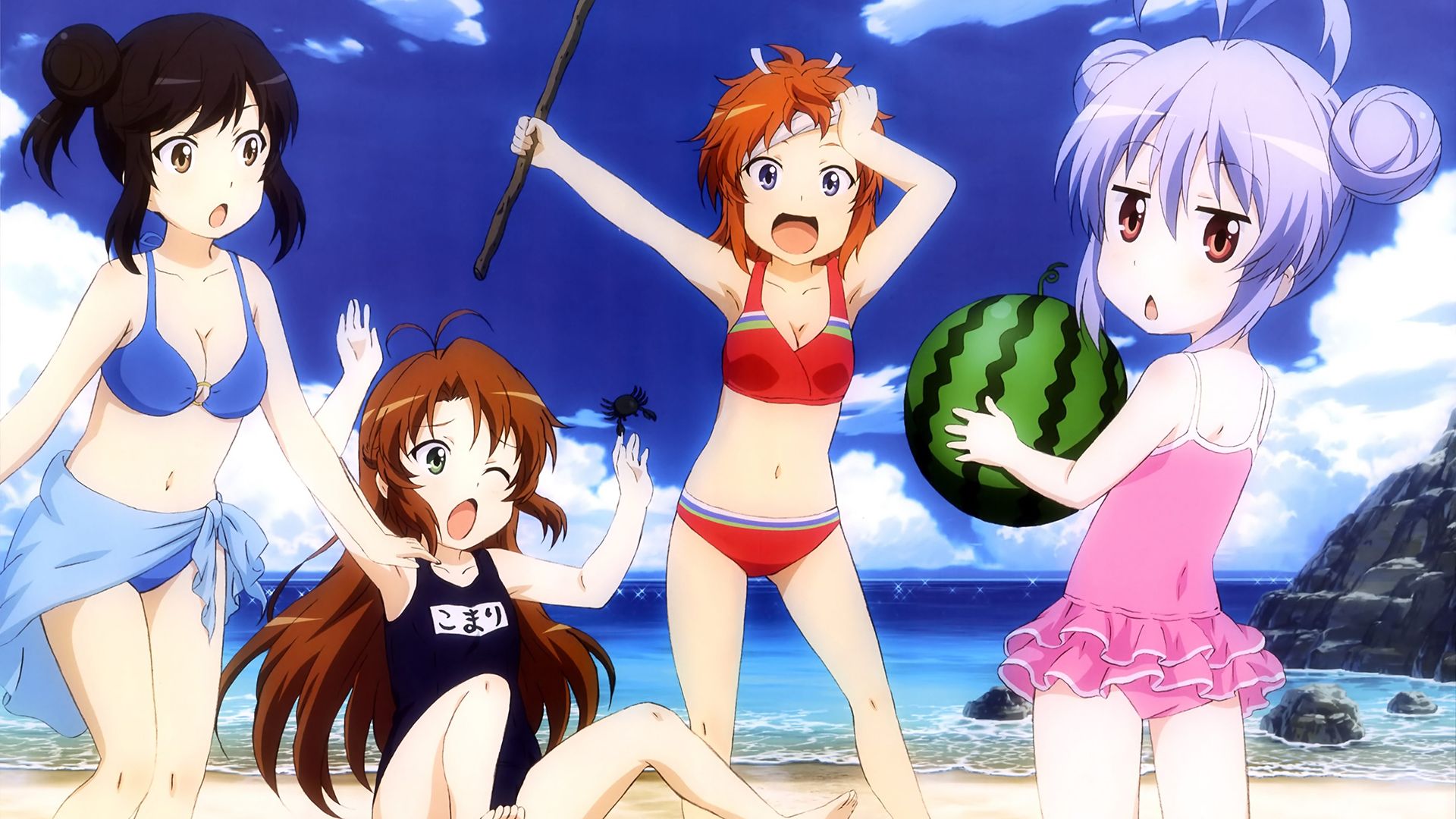 Hotaru Ichijo, Komari, Natsumi Koshigaya, Non Non Biyori, Renge Miyauchi HD Wallpaper & Background • 3988 • Wallur