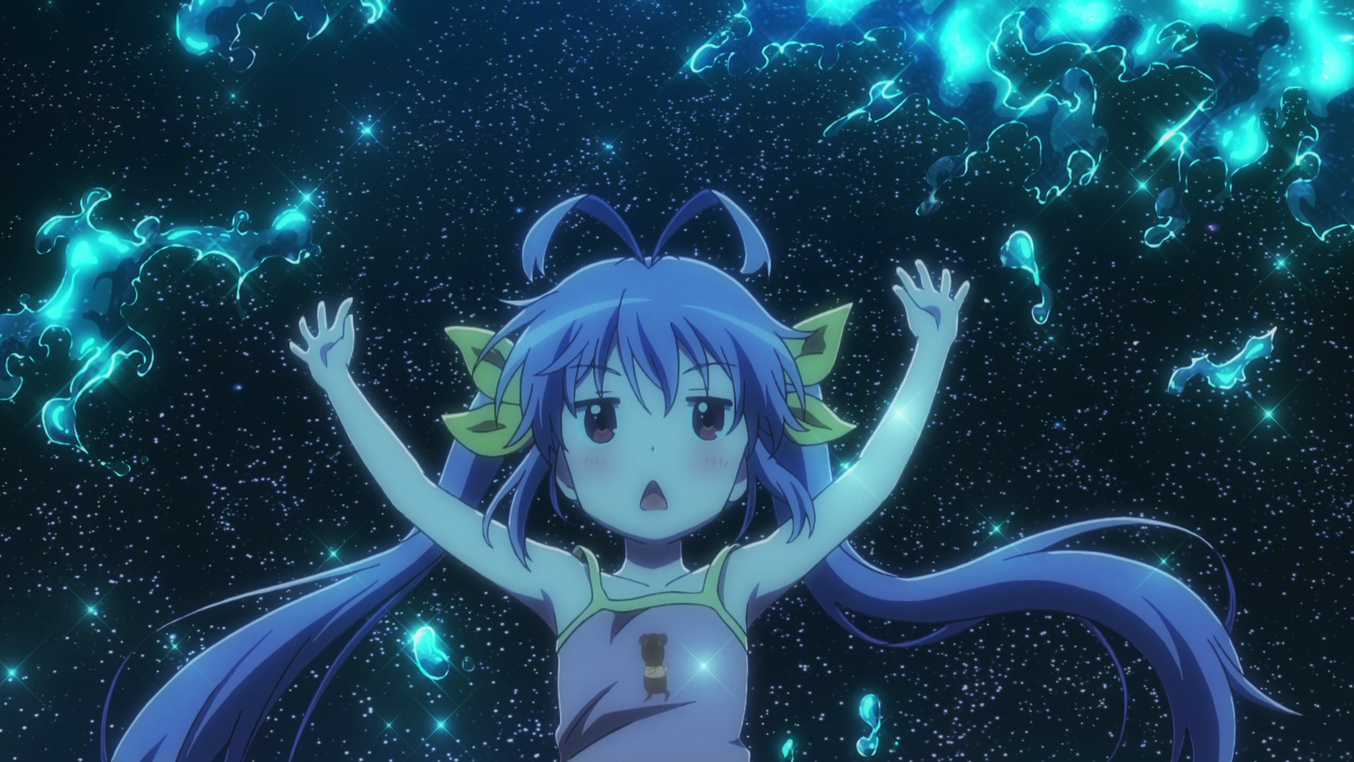 Wallpaper / Non Non Biyori, Miyauchi Renge, anime, anime girls, long hair, open mouth