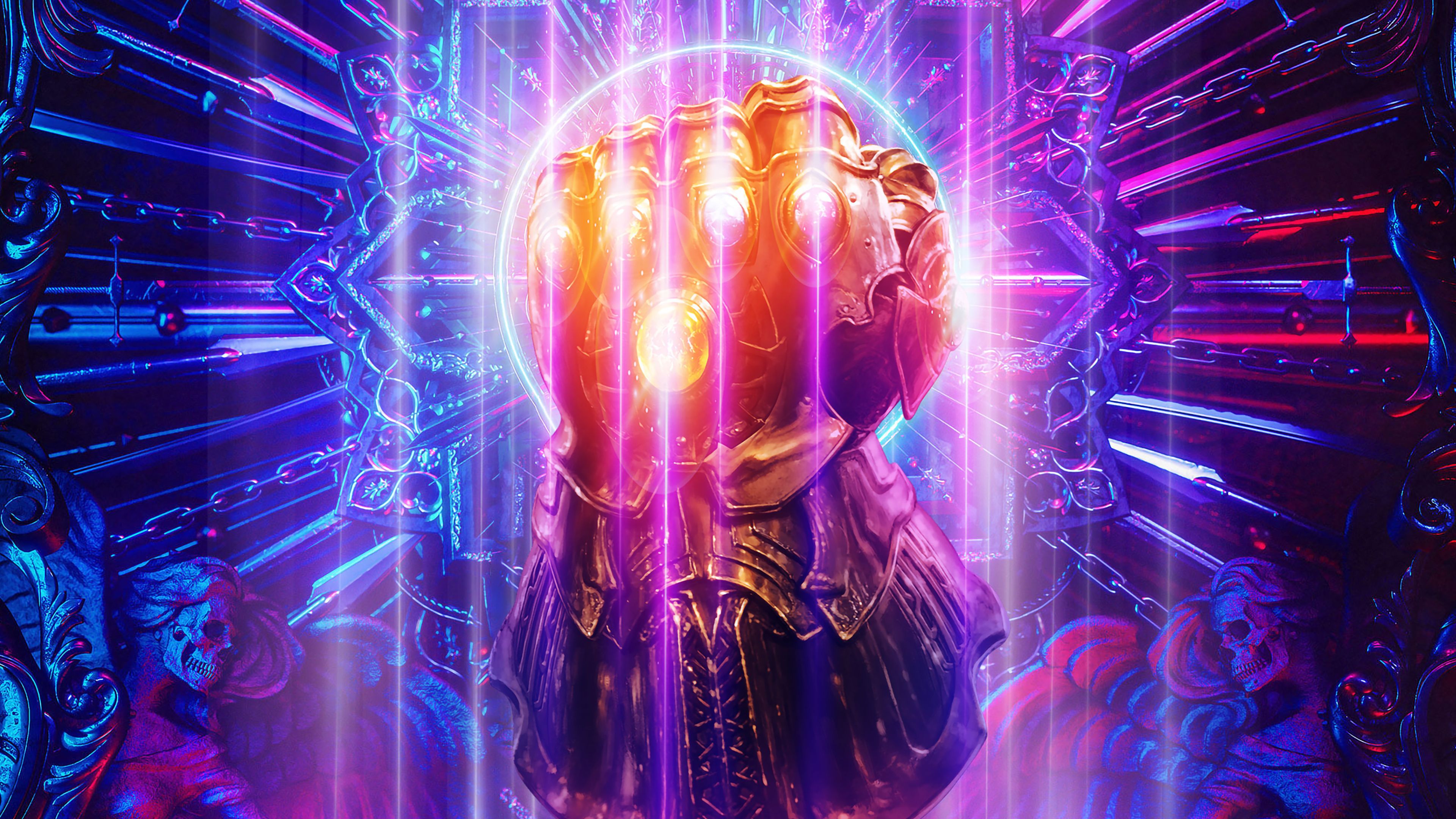 Thanos Infinity Gauntlet 4K Wallpaper