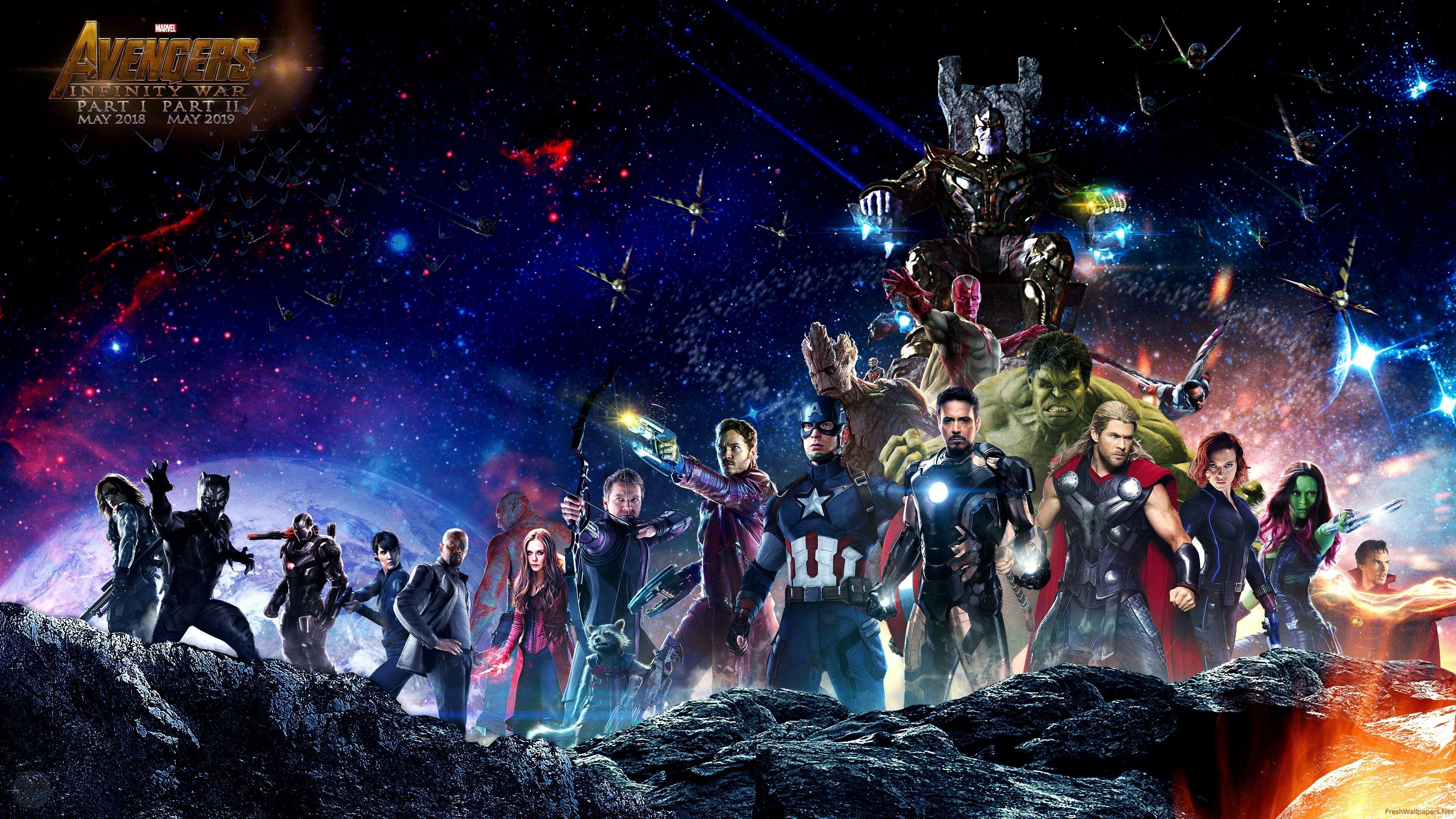 Marvel Infinity War [3840 x 2160]. Avengers wallpaper, Marvel infinity war, Marvel wallpaper