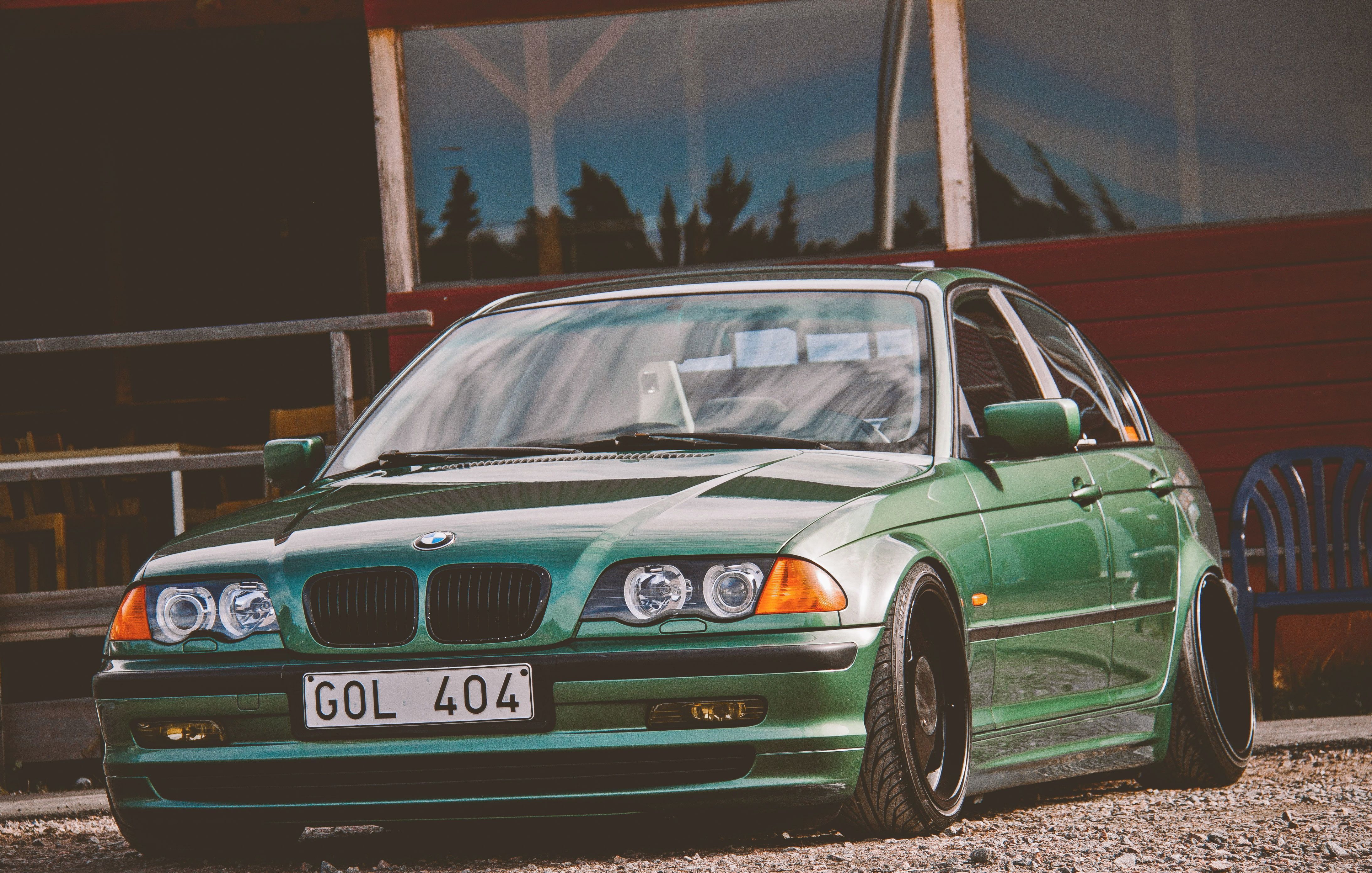 green BMW sedan #tuning #bmw #BMW #E46 #stance K #wallpaper #hdwallpaper #desktop. Sedan, Bmw, Bmw e46 sedan