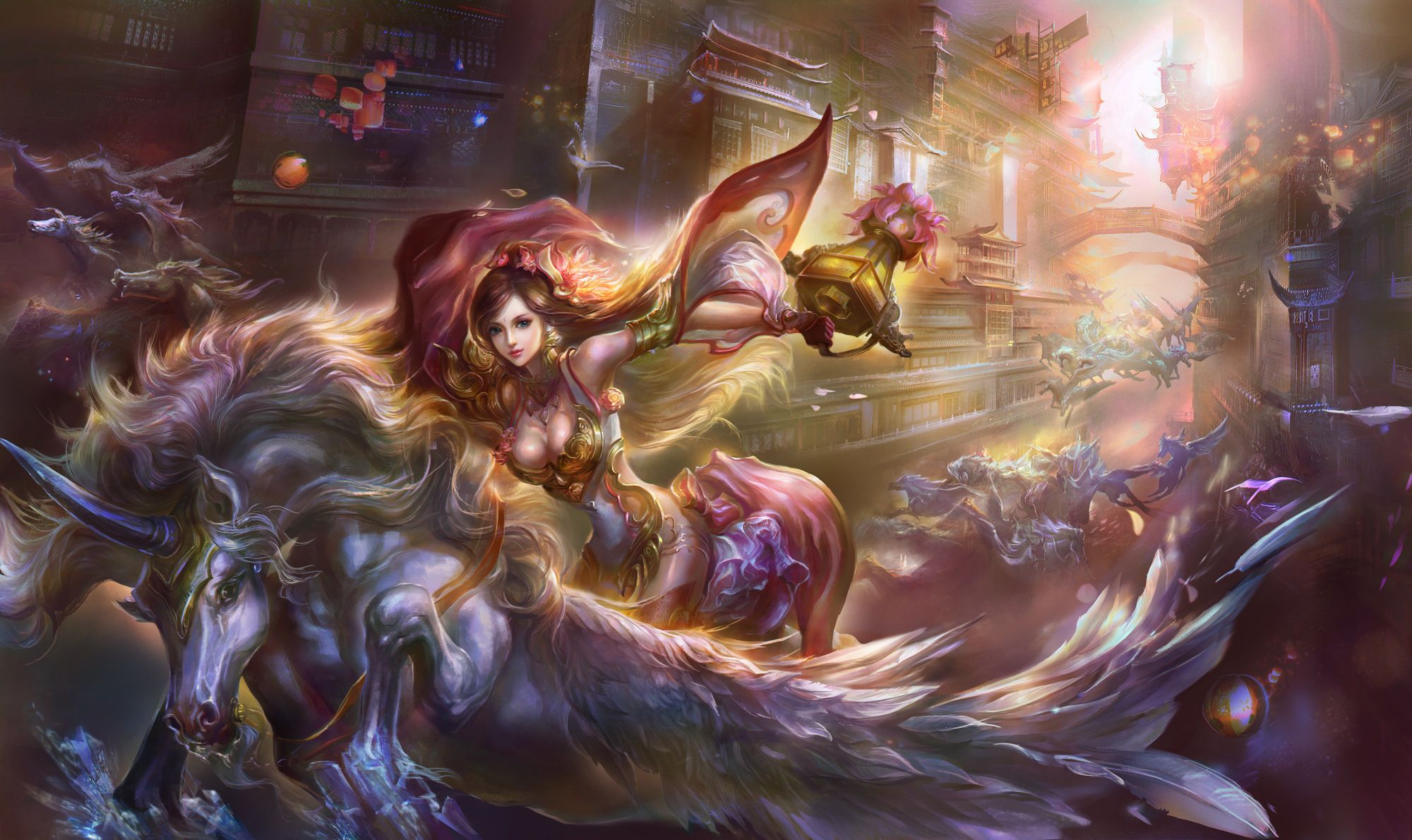 Magical animals Unicorns Fantasy Girls unicorn wallpaperx1190