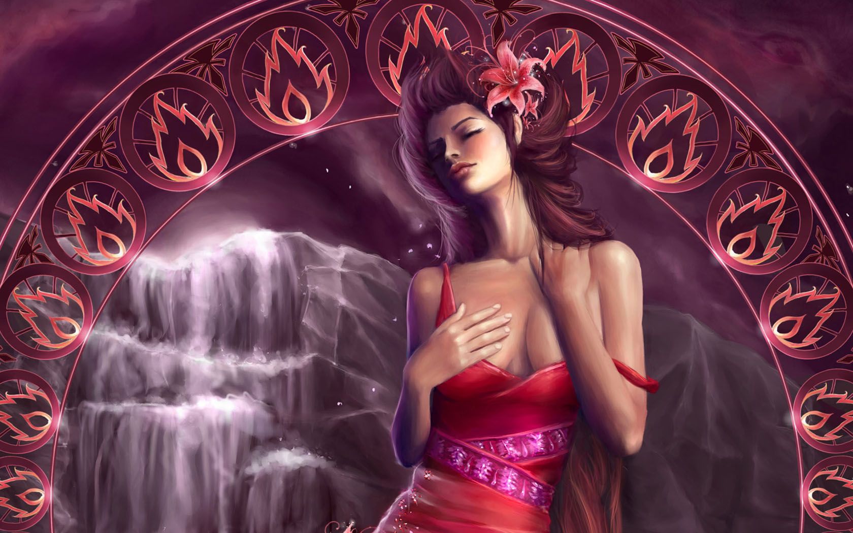 Hot Desktop Wallpaper Background Girl Fantasy HD Wallpaper