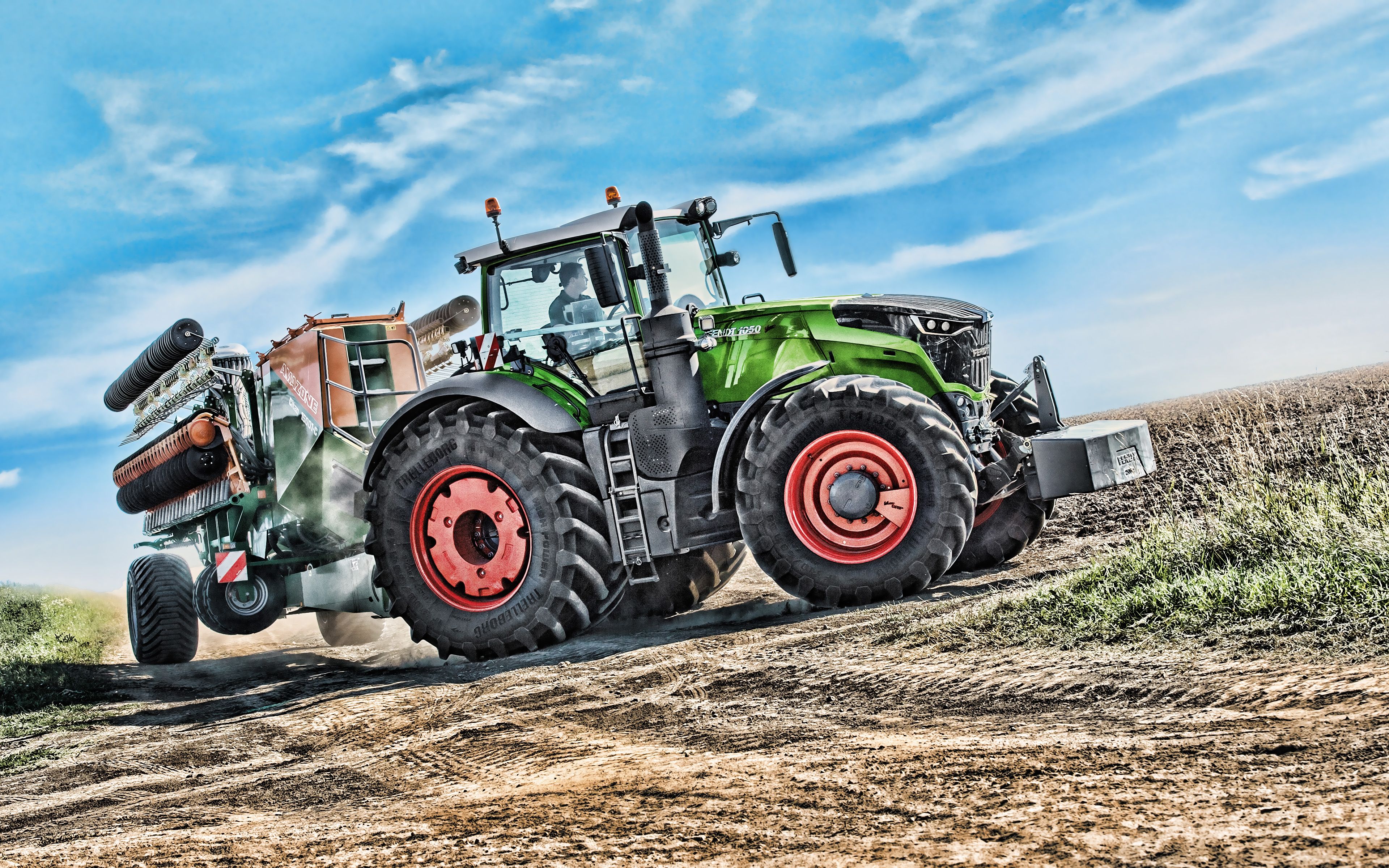 Fendt 1050 Vario, 4k, Hdr, 2019 Tractors, Plowing Field