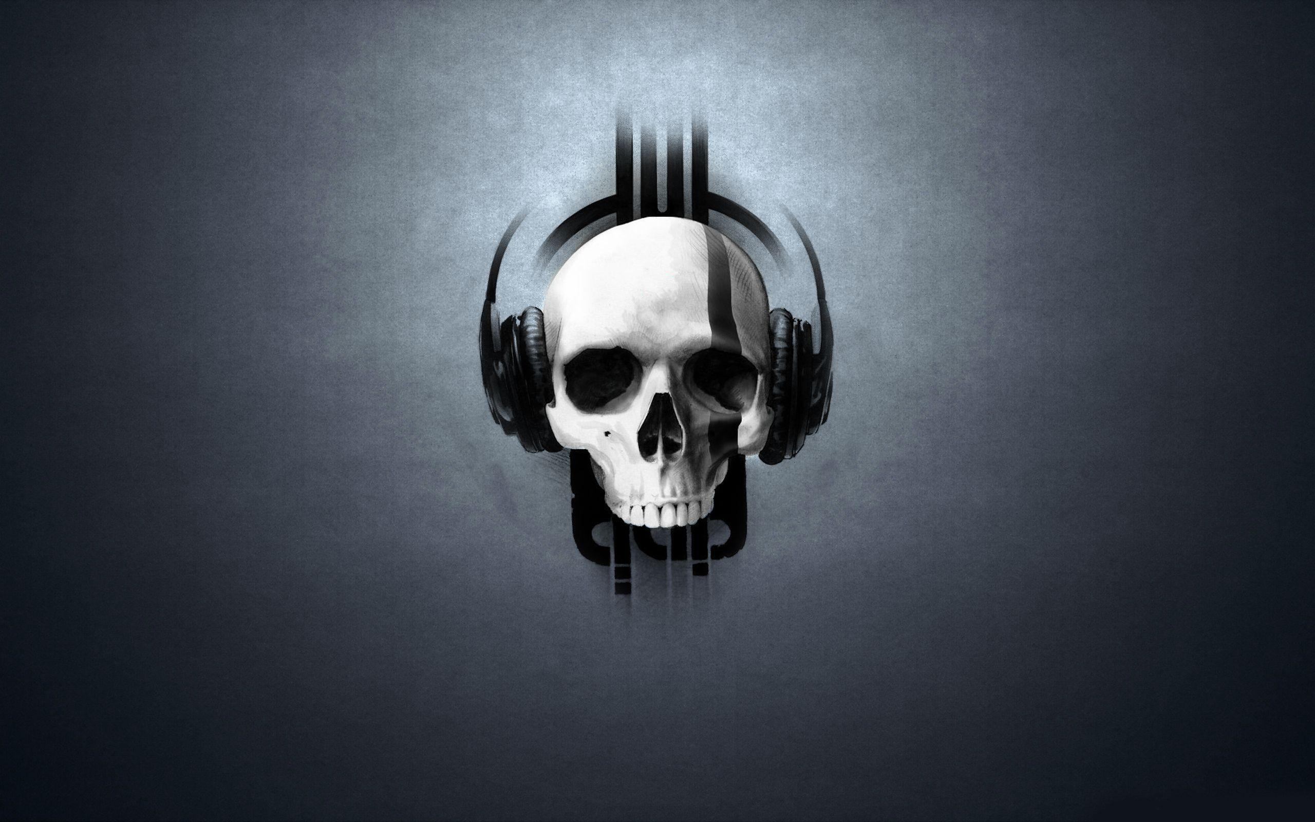 Music And Skull Wallpaper For IPhone Wallpaper