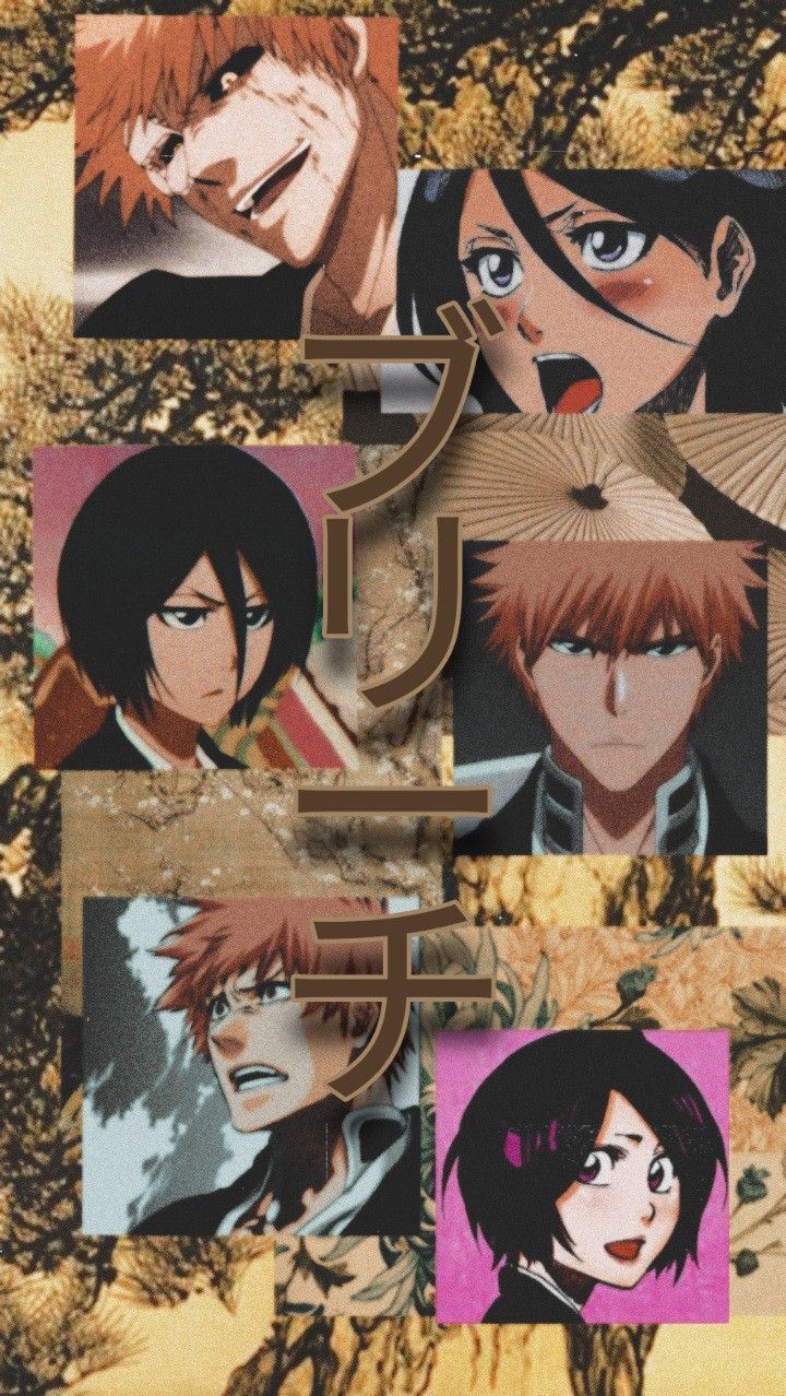 Bleach Aesthetic Wallpaper. Kurosaki Ichigo and Kuchiki Rukia. Bleach anime art, Bleach art, Anime wallpaper