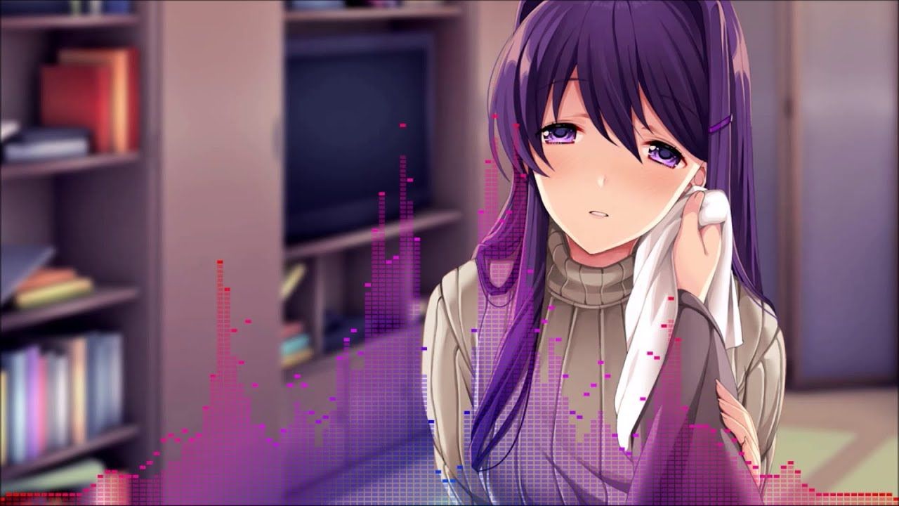 Just Yuri Animated wallpaper with Audio visualizer wallpaper engine