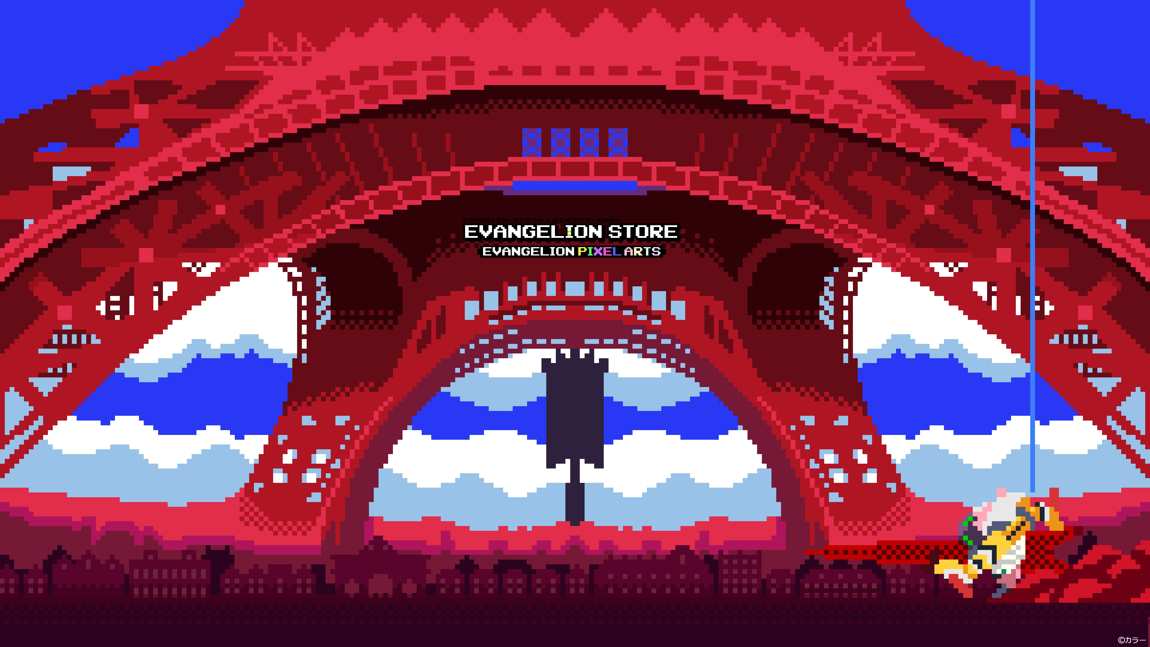 EVA STORE released 3 very cool pixel art wallpaper inspired by the first 10 minutes of Evangelion:3.0 1.0