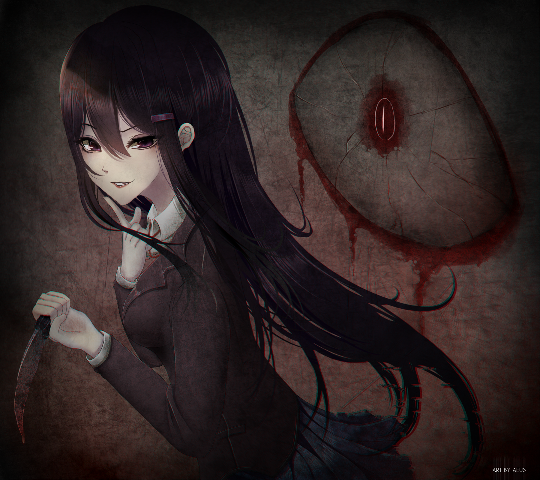 Yuri (Doki Doki Literature Club!) Wallpaper Anime Image Board