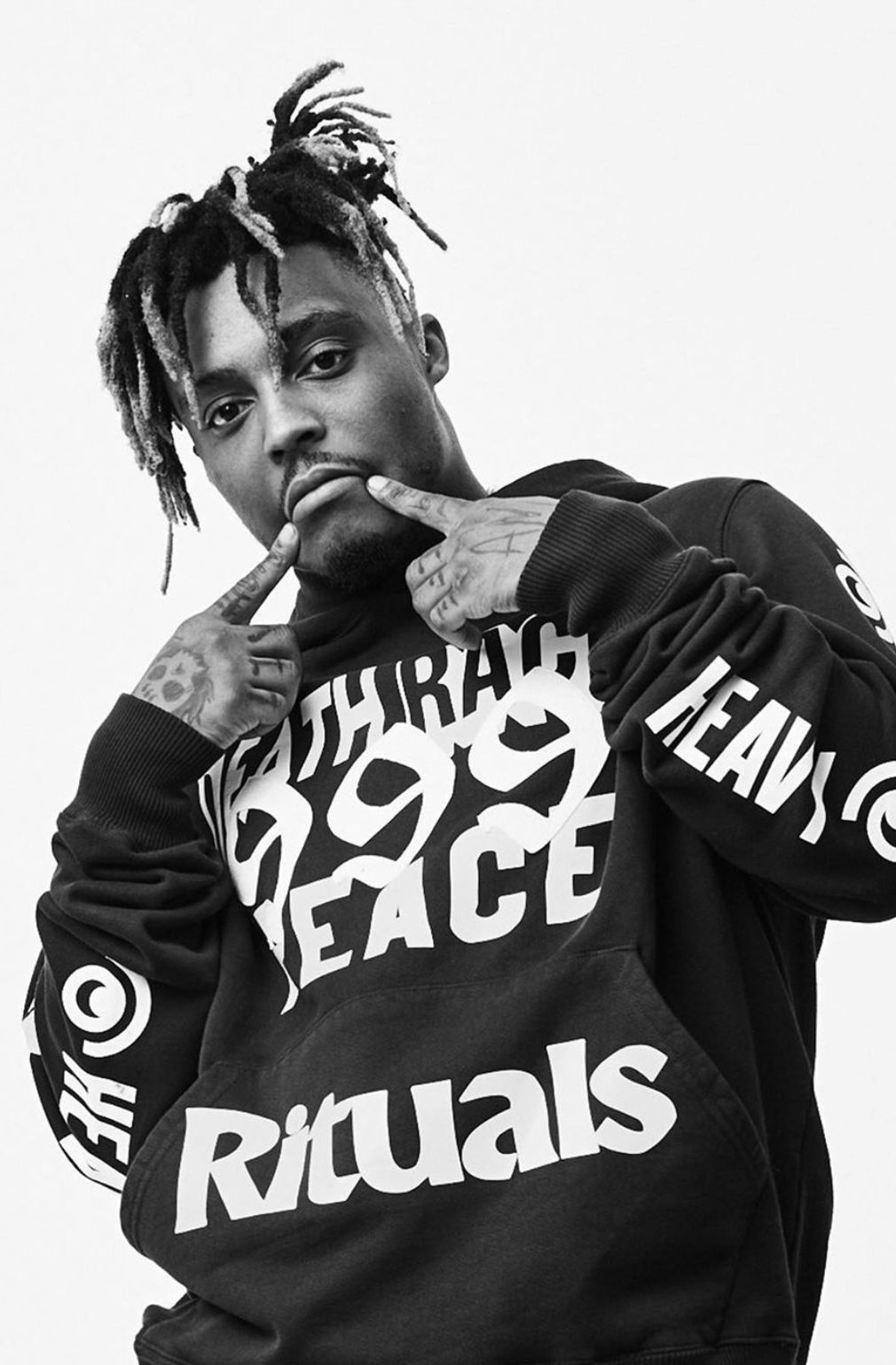 Juice Wrld Black And White Wallpapers Wallpaper Cave