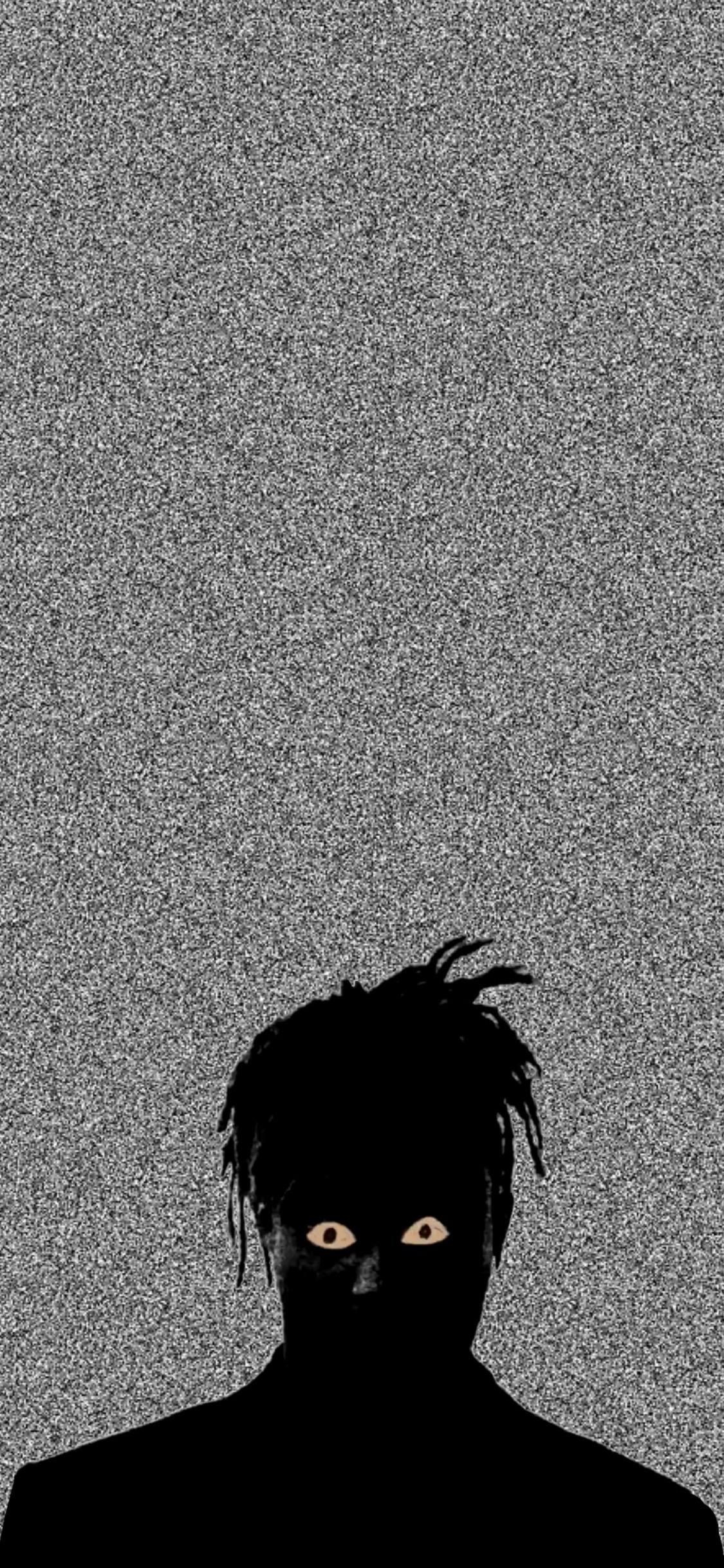 Juice Wrld Wallpaper 4K, Black background, American rapper