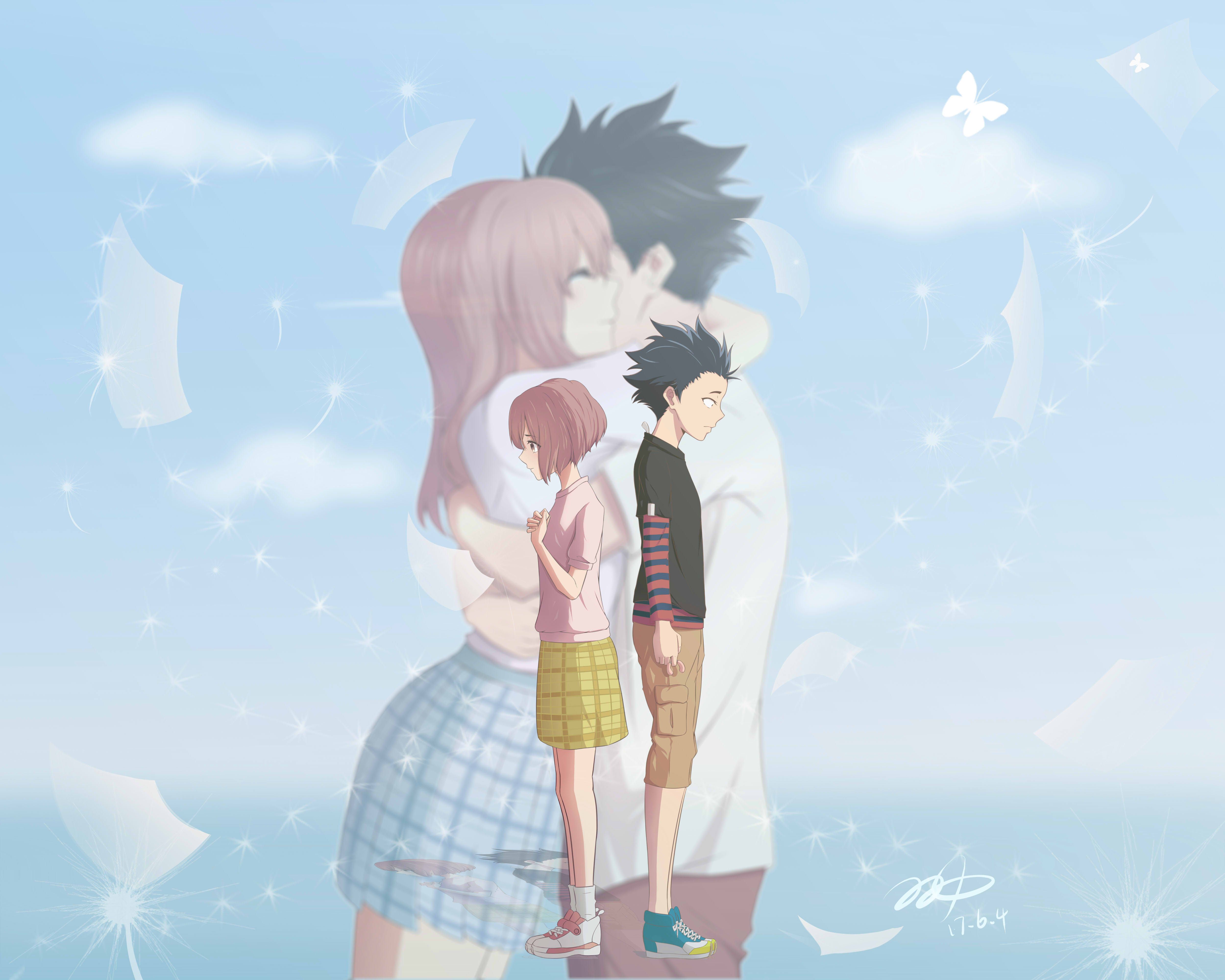 Koe No Katachi Shouko Nishimiya Shouya Ishida Wallpaper:5000x4000
