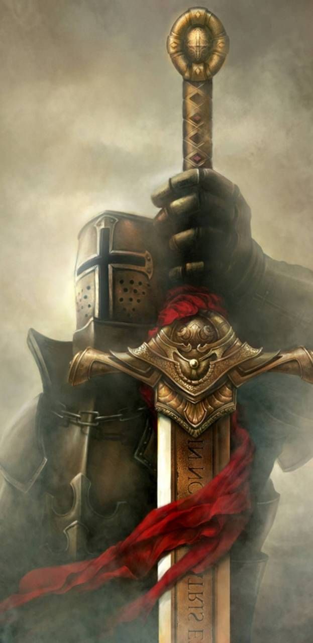 GOLDEN KNIGHT. Knight sword, Knight tattoo, Templar knight tattoo