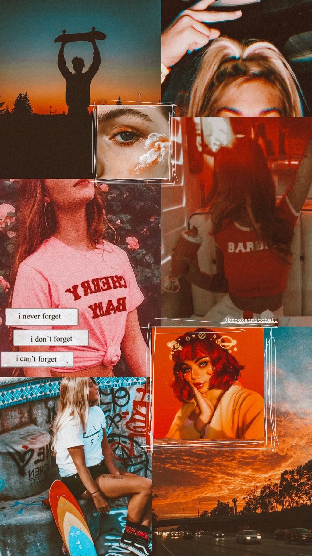 Sunset aesthetic wallpaper. Girl iphone wallpaper, Skater girl wallpaper iphone, Skater girl aesthetic