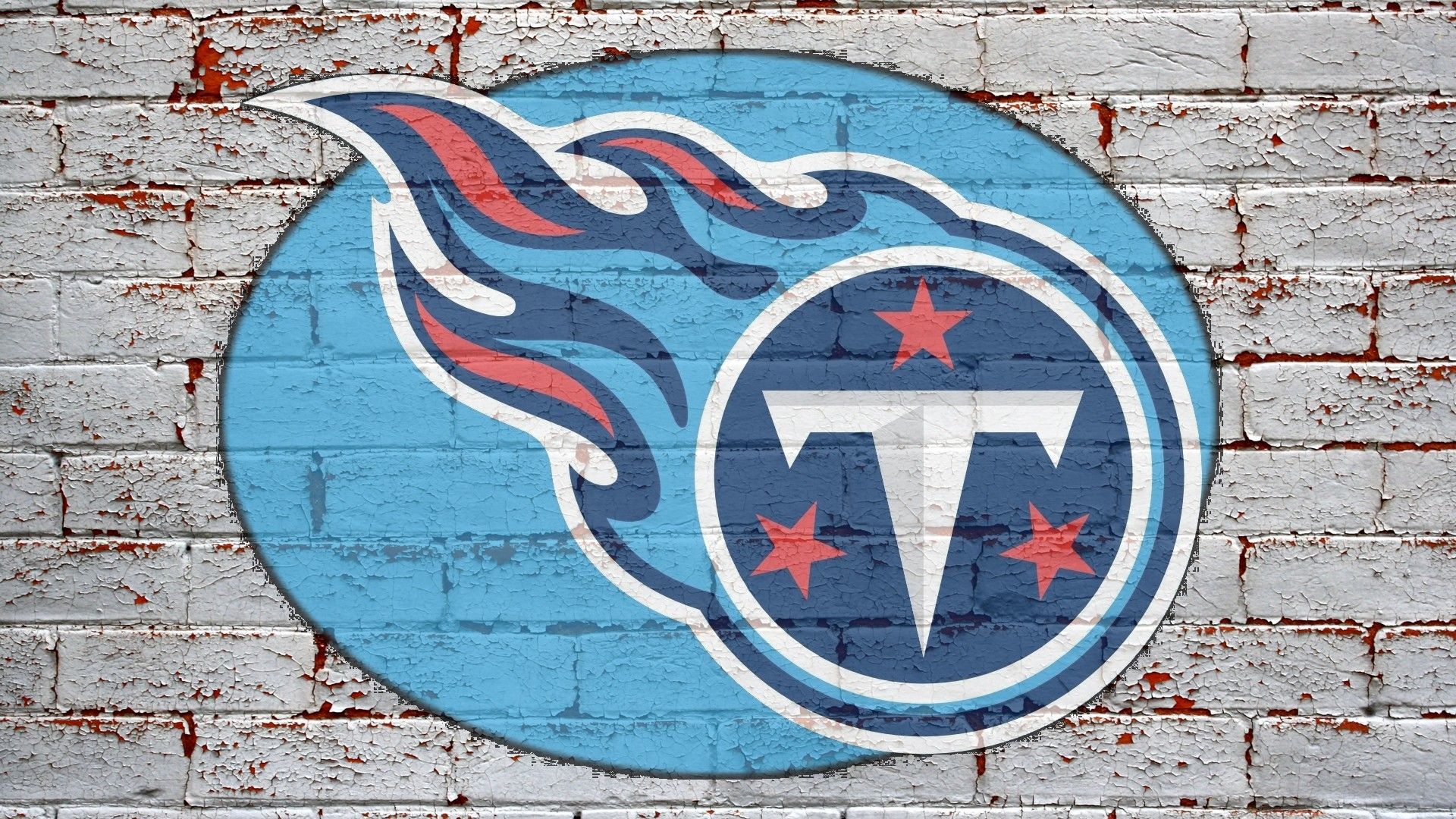 NFL Tennessee Titans Logo On Grey Brick Wall 1920x1080 HD NFL / Tennessee Titans
