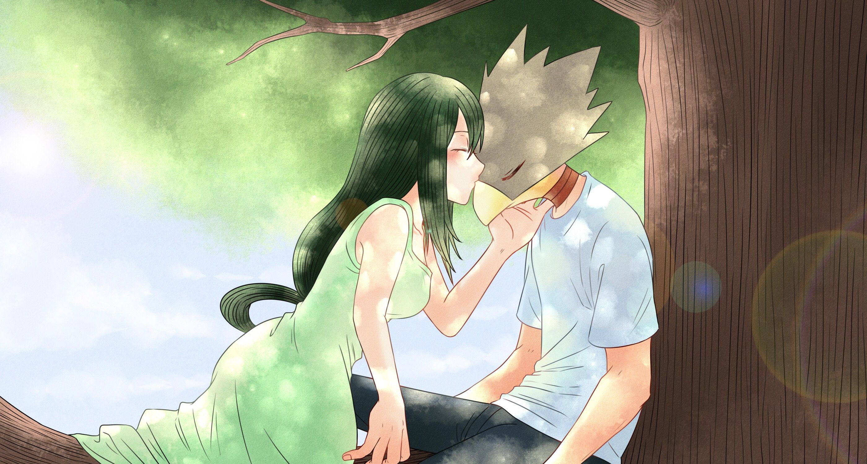 2800x1500 Tsuyu Asui, Fumikage Tokoyami wallpaper