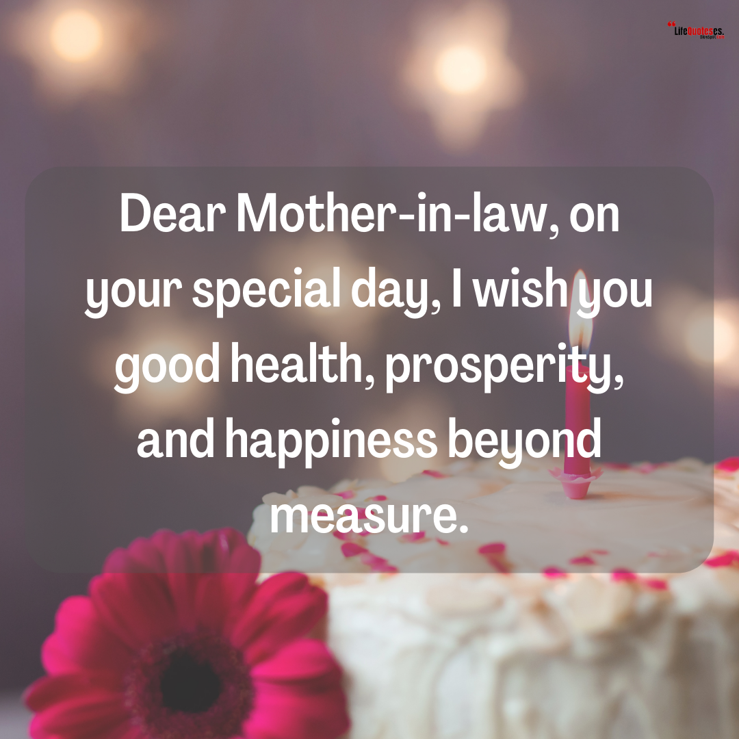 Happy Birthday Mother In Law Wishes Image And Photo