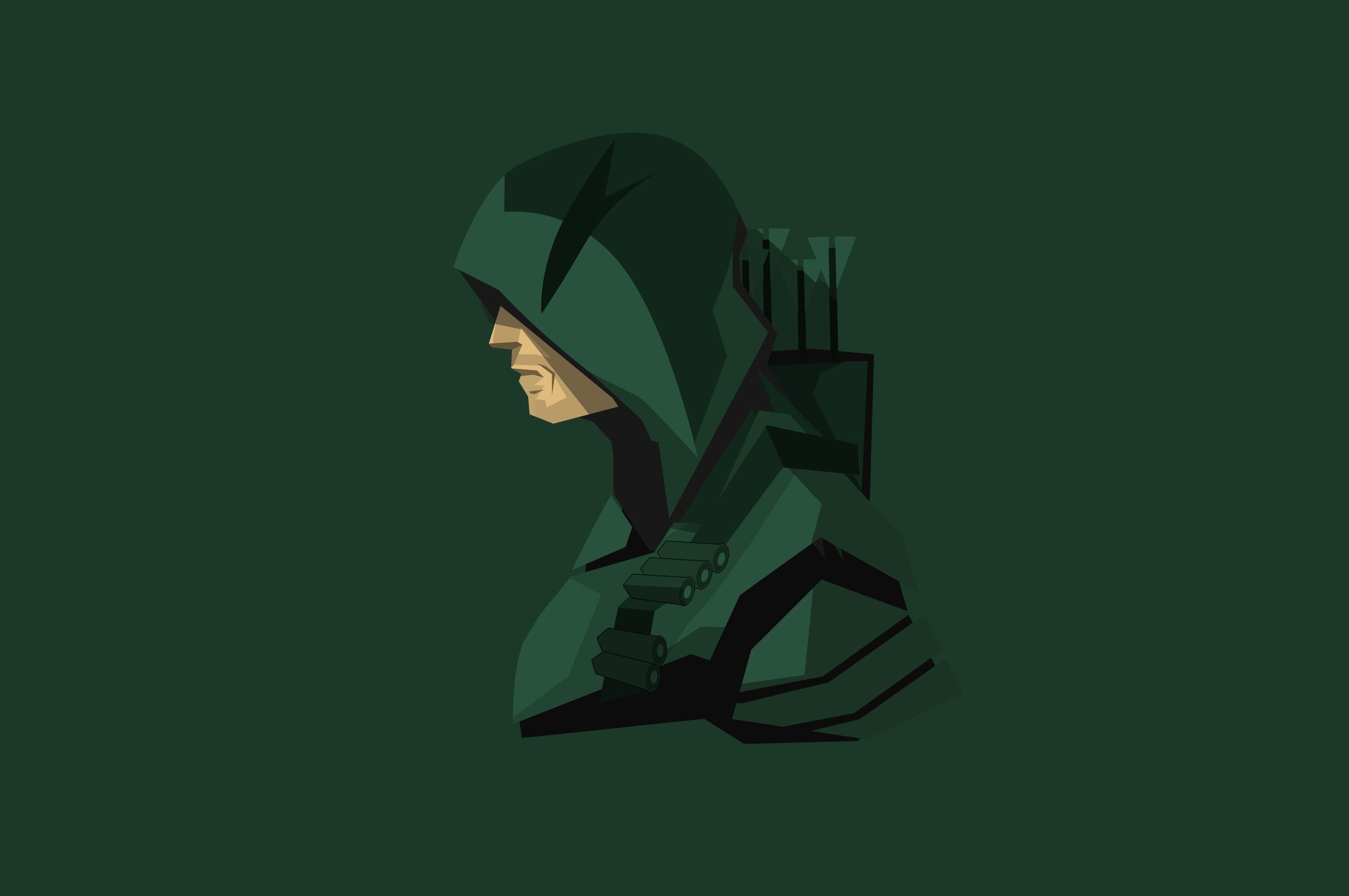 Green Arrow Minimalism 4k Chromebook Pixel HD 4k Wallpaper, Image, Background, Photo and Picture