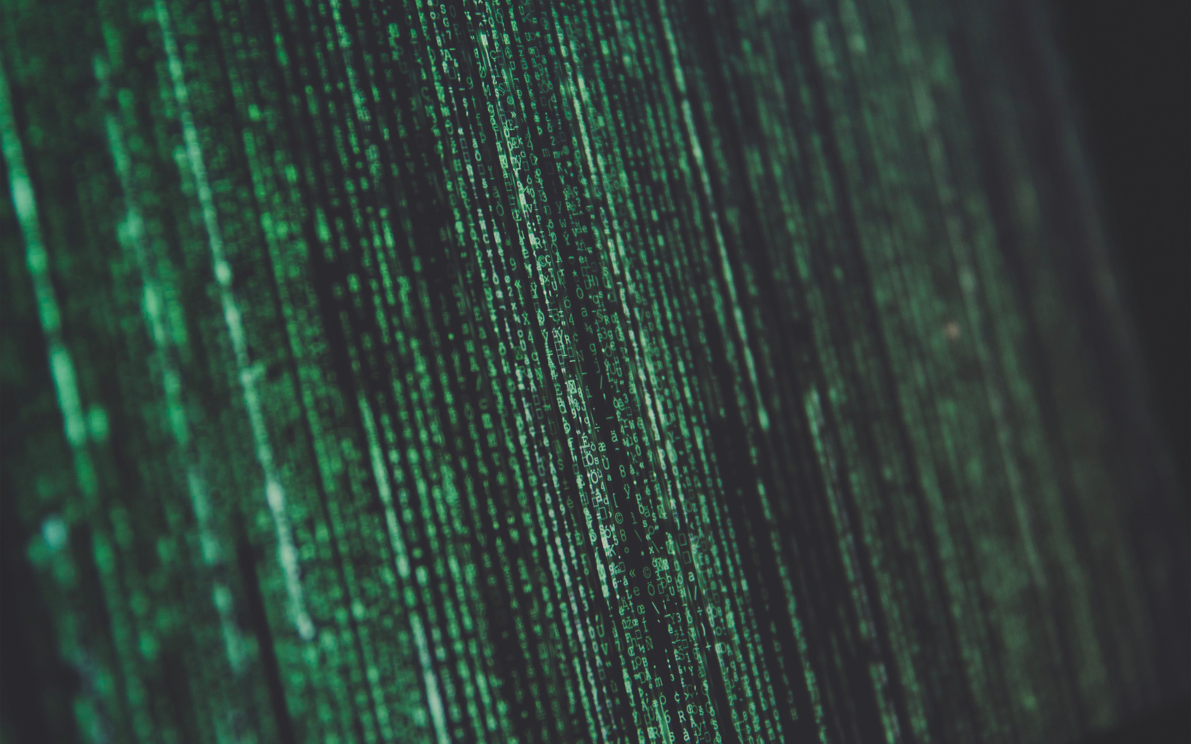 Matrix Minimal Coding Screen Computer Green Dark Wallpaper