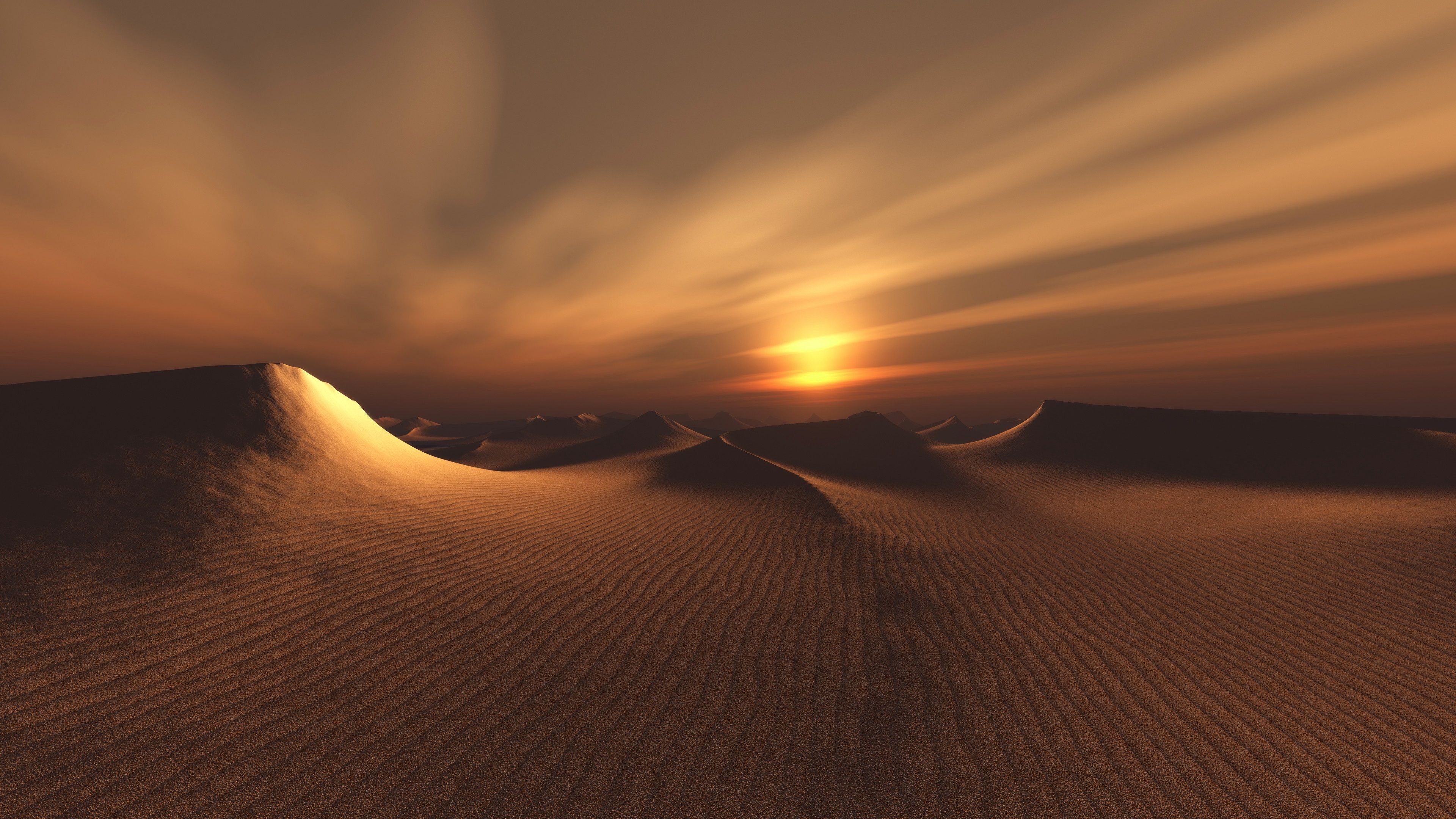 Sunset Wallpaper Dubai Desert