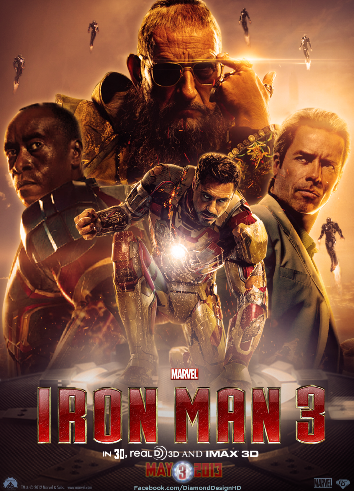 Iron Man 3 Movie Poster Wallpaper HD