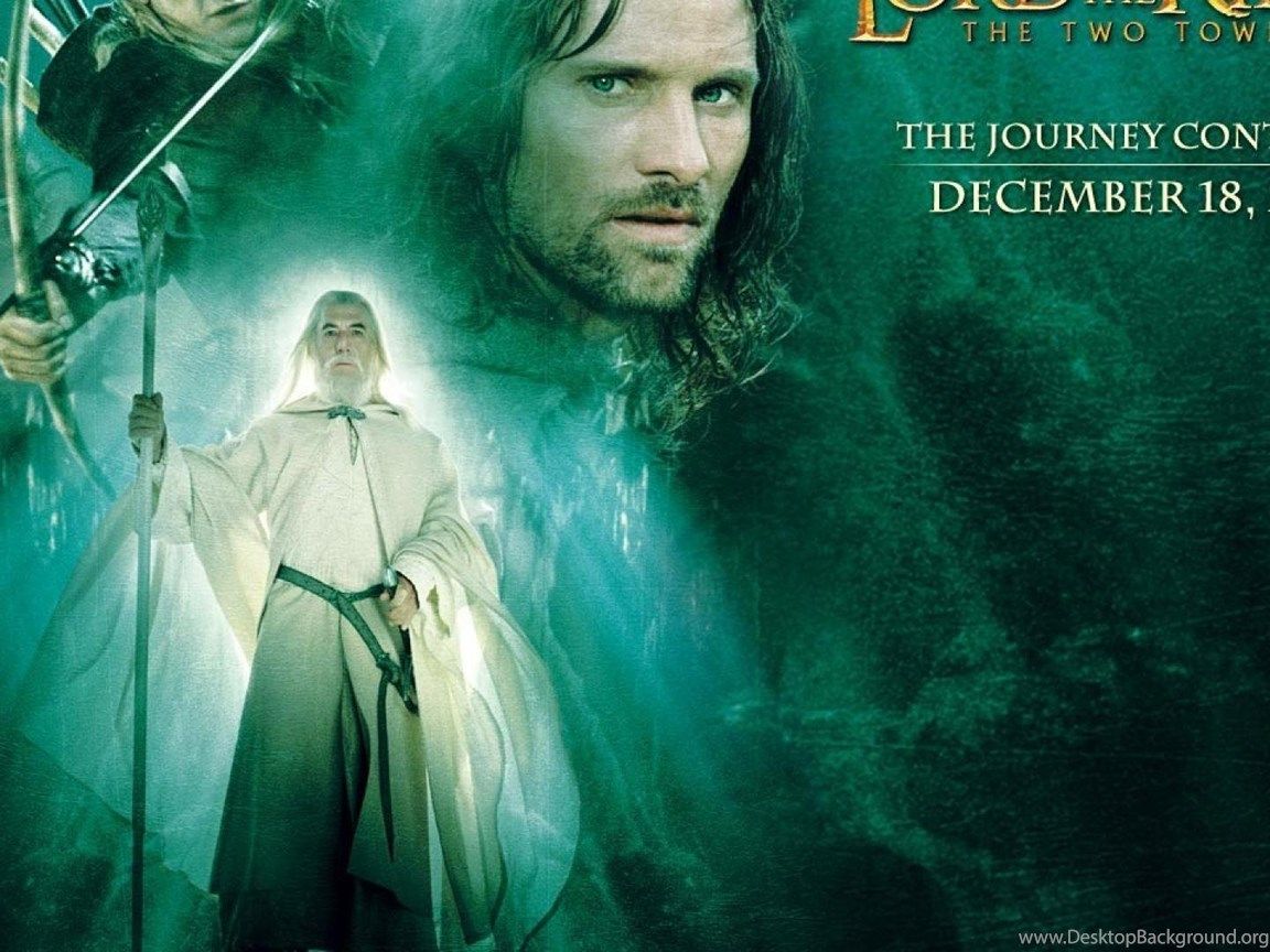 Of Rings Aragorn Gimli Legolas Two Towers Wallpaper Desktop Background