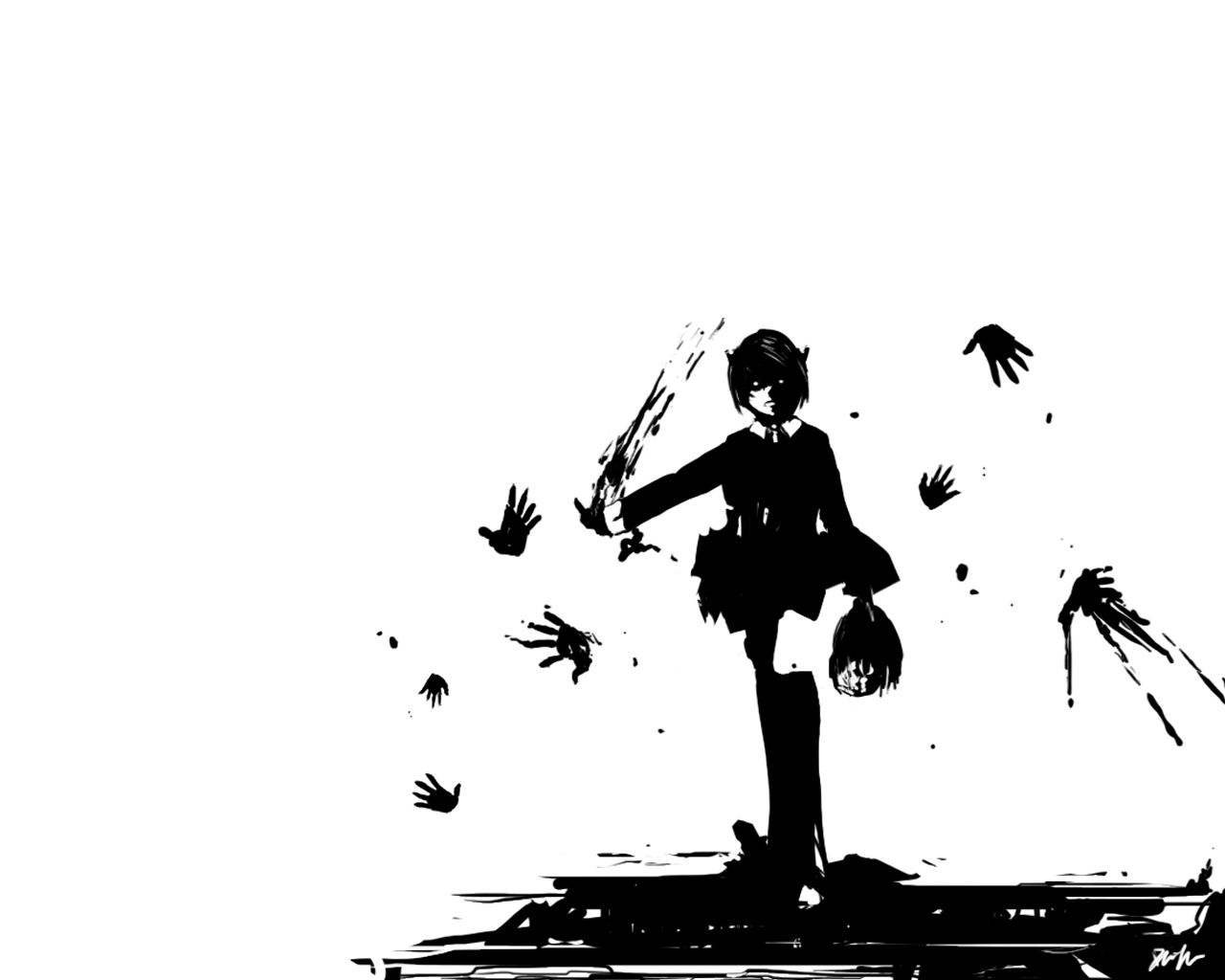 Anime Png Design Anime Silhouette Black and White Anime Png - Etsy