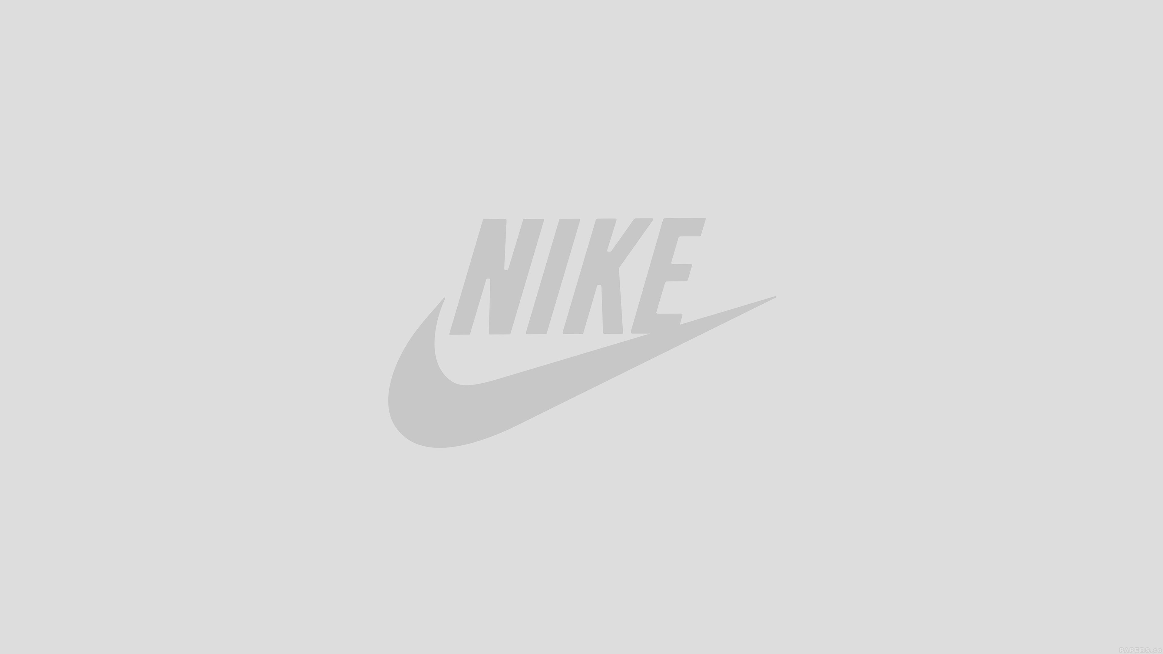 Nike Logo Sports Art Minimal Simple White Wallpaper