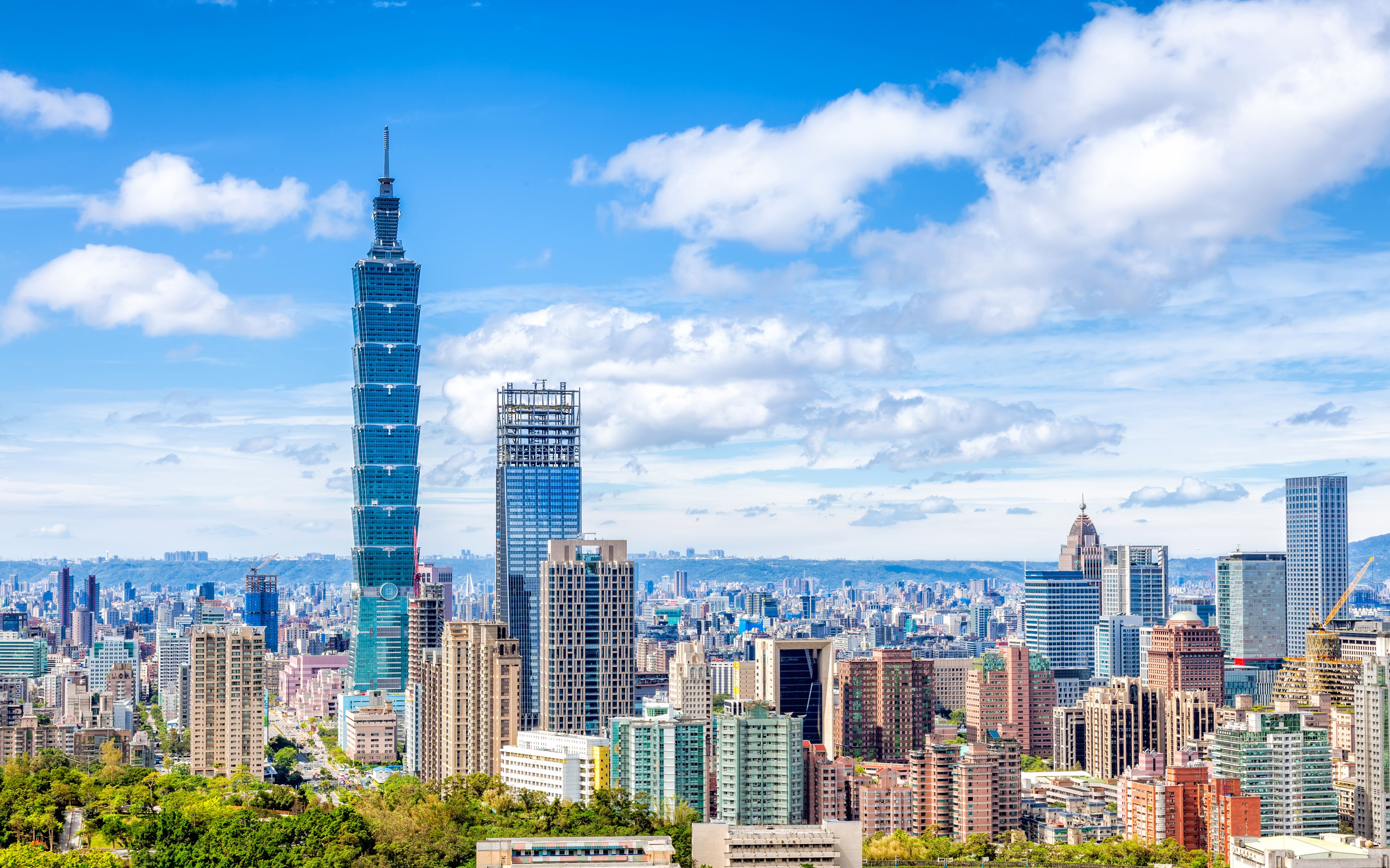 Download wallpaper Taipei 4k, cityscapes, Taiwan, Asia, Taipei World Financial Center, China, Taipei for desktop with resolution 3840x2400. High Quality HD picture wallpaper