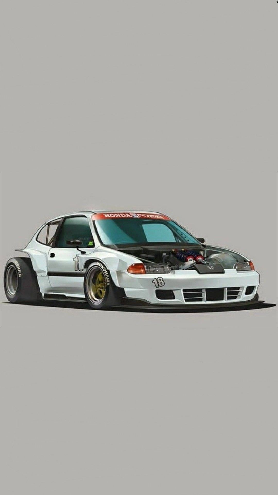 Cartoon Jdm Car Wallpaper