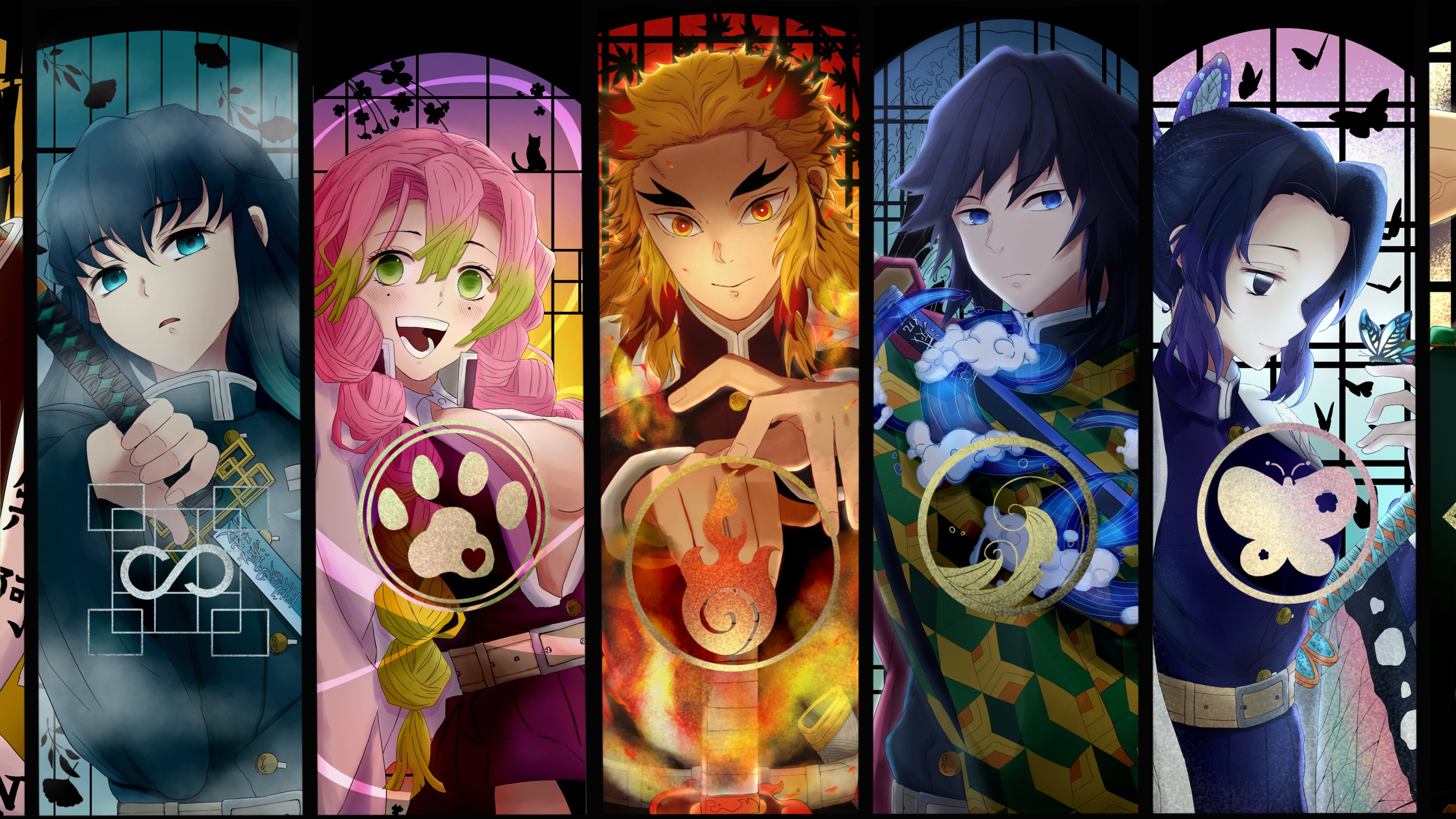 Demon Slayer Characters Wallpapers Wallpaper Cave