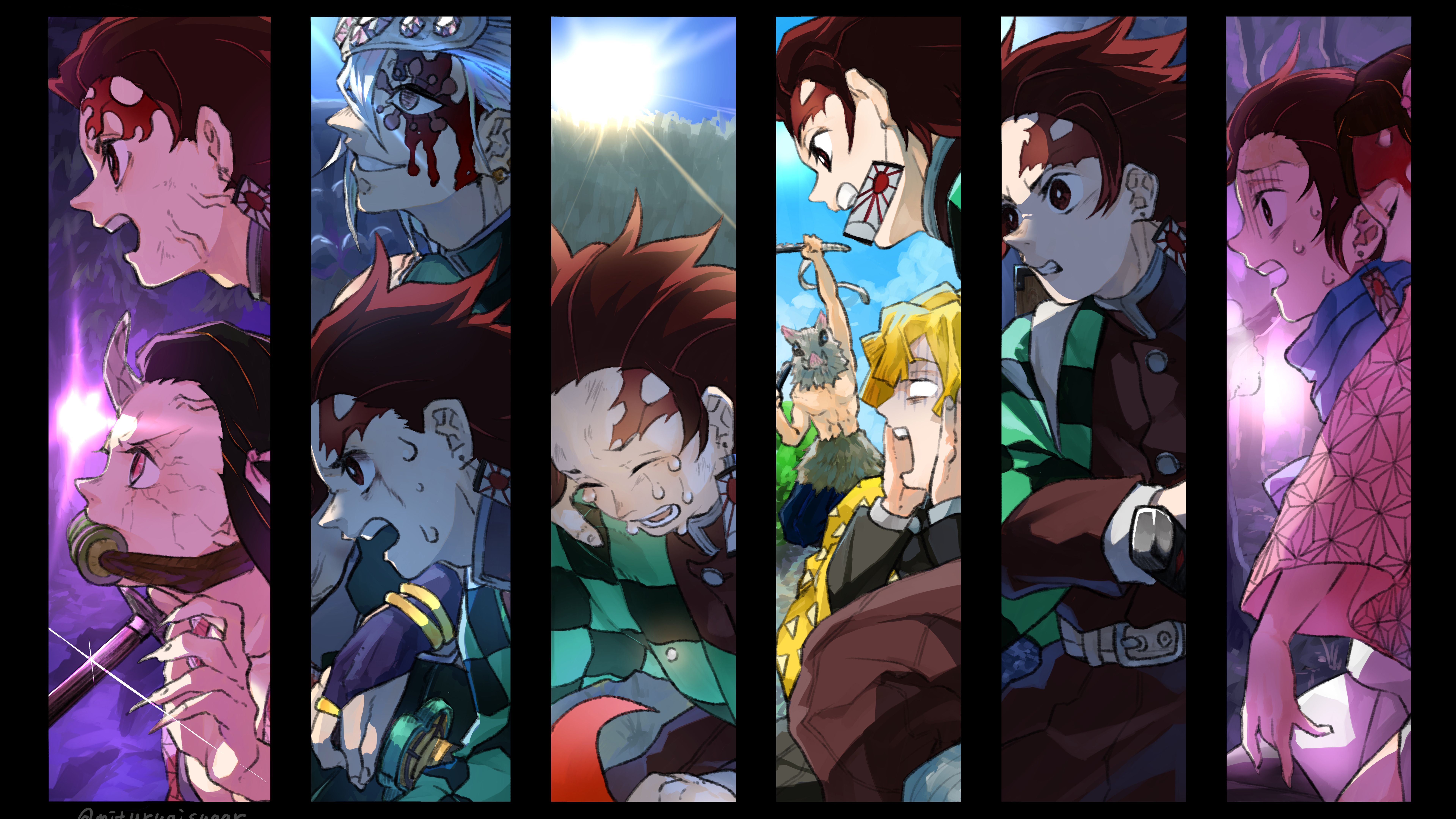 Demon Slayer Characters Of Demon Slayer 4K 8K HD Anime Wallpaper