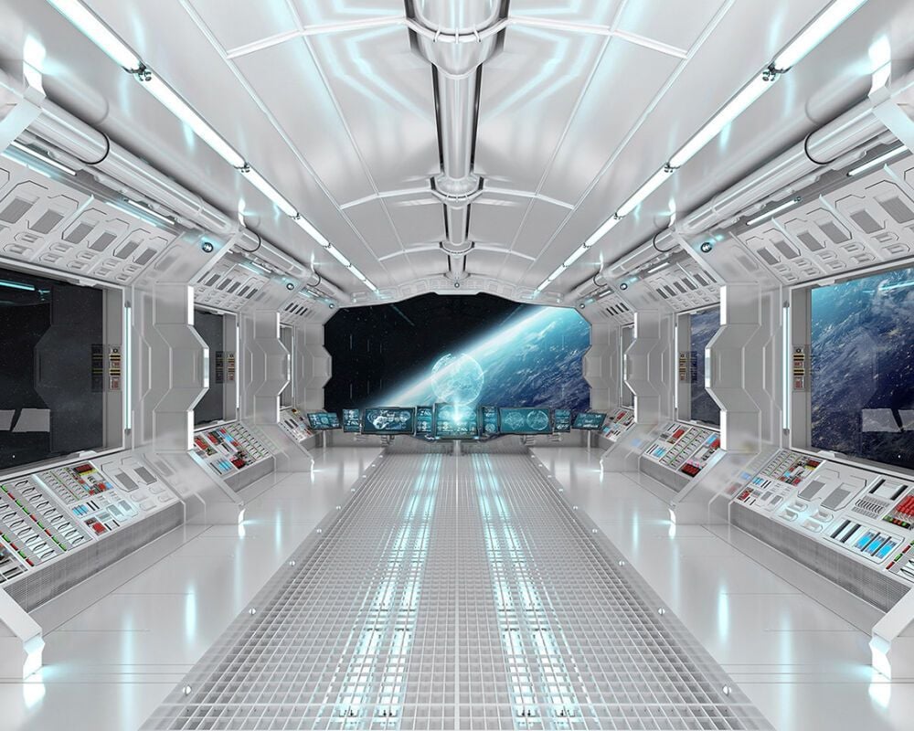 Inside Spaceship Wallpaper