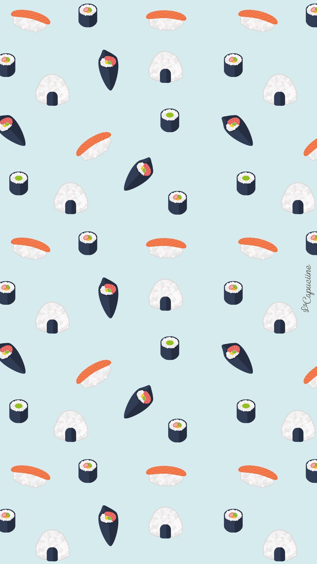 Cute Sushi Desktop Wallpaper