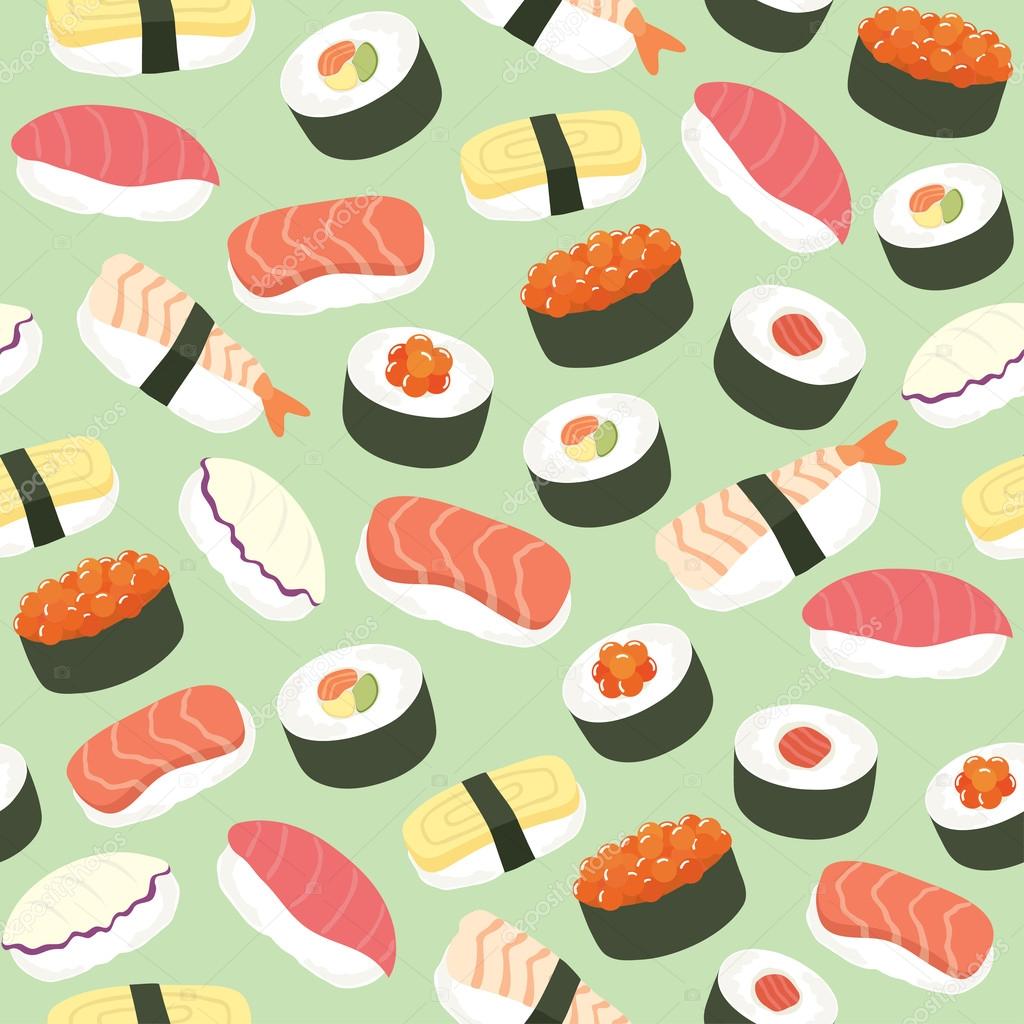 Kawaii Sushi Wallpaper